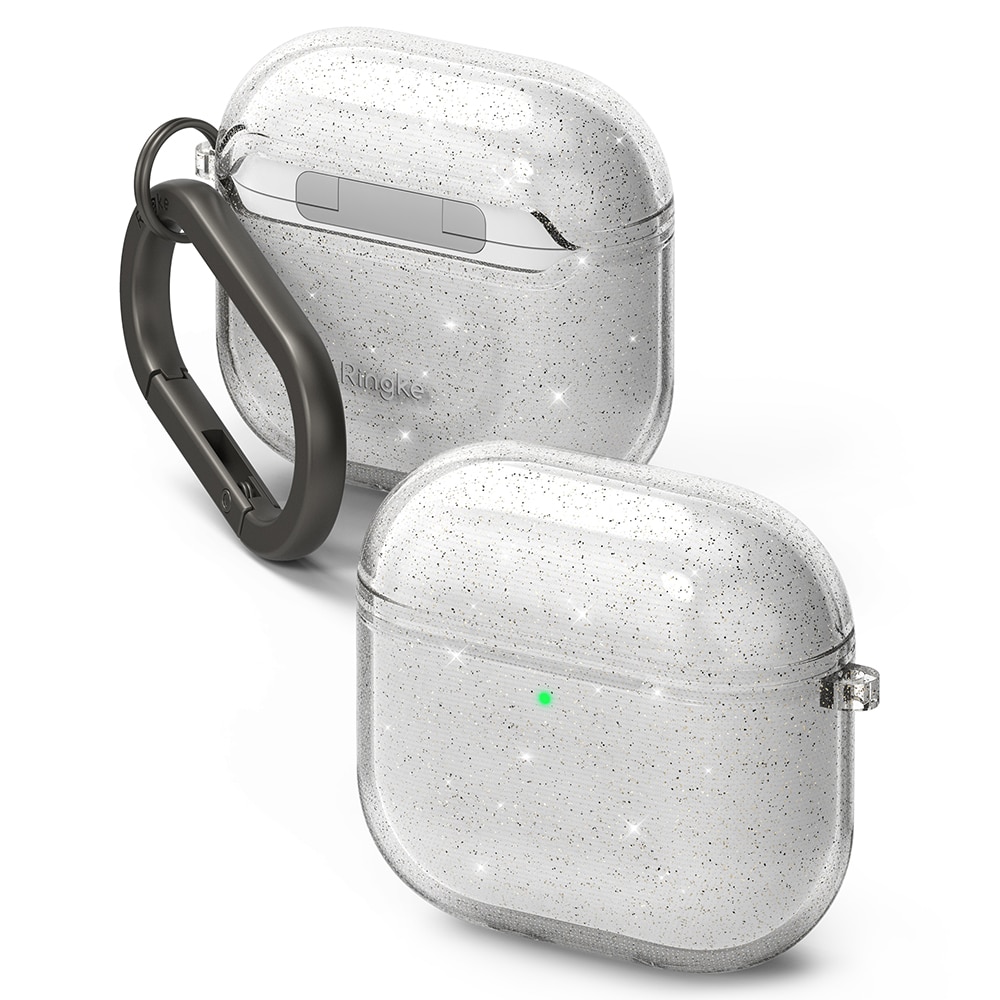 Coque Air Apple AirPods 4, Glitter Clear