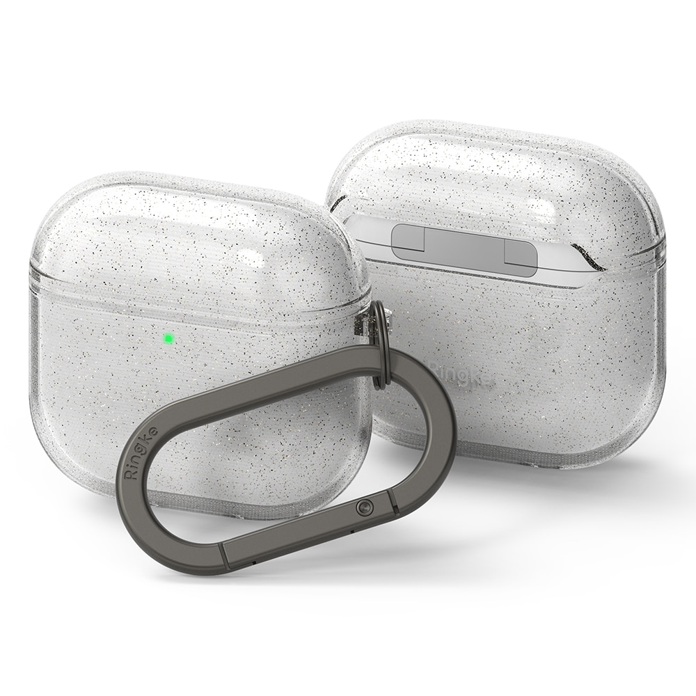 Coque Air Apple AirPods 4, Glitter Clear