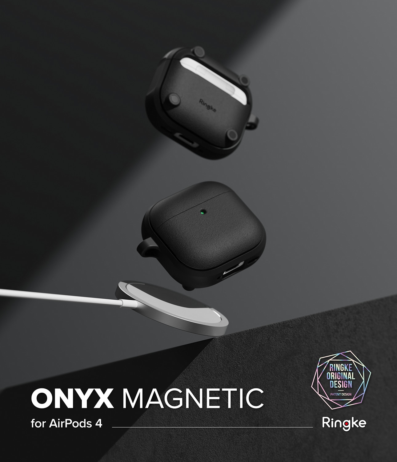 Coque Onyx Magnetic Apple AirPods 4, Black