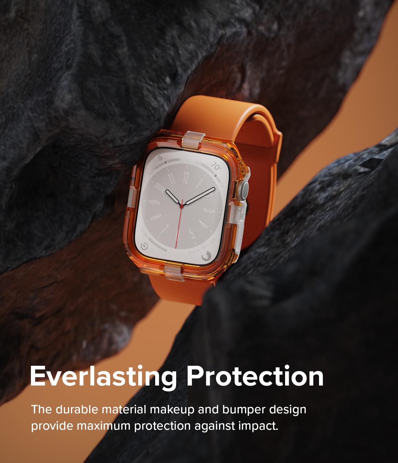 Coque Fusion Bumper Apple Watch SE 44mm Neon Orange