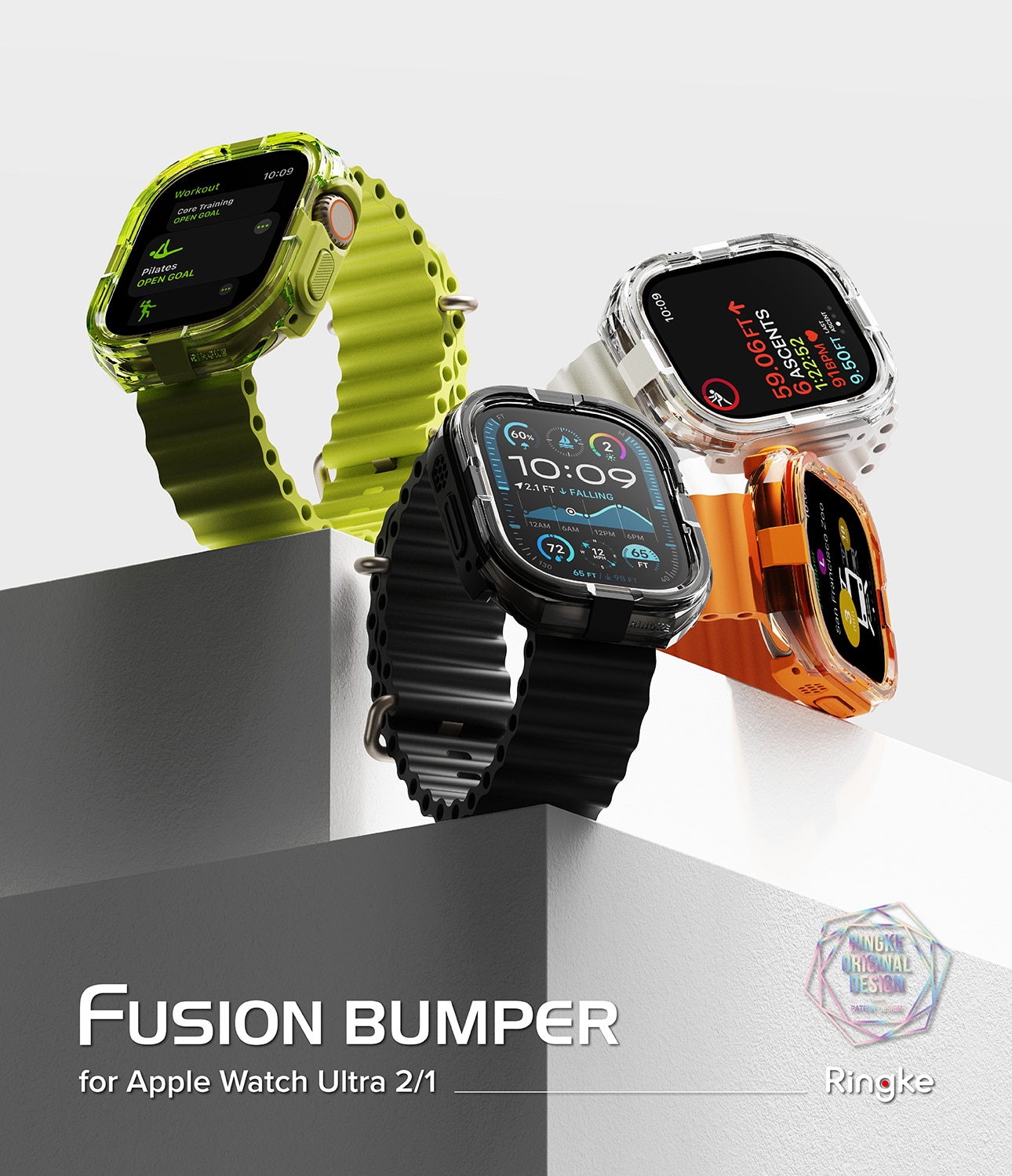 Coque Fusion Bumper  Apple Watch Ultra 49mm 1st Gen Black