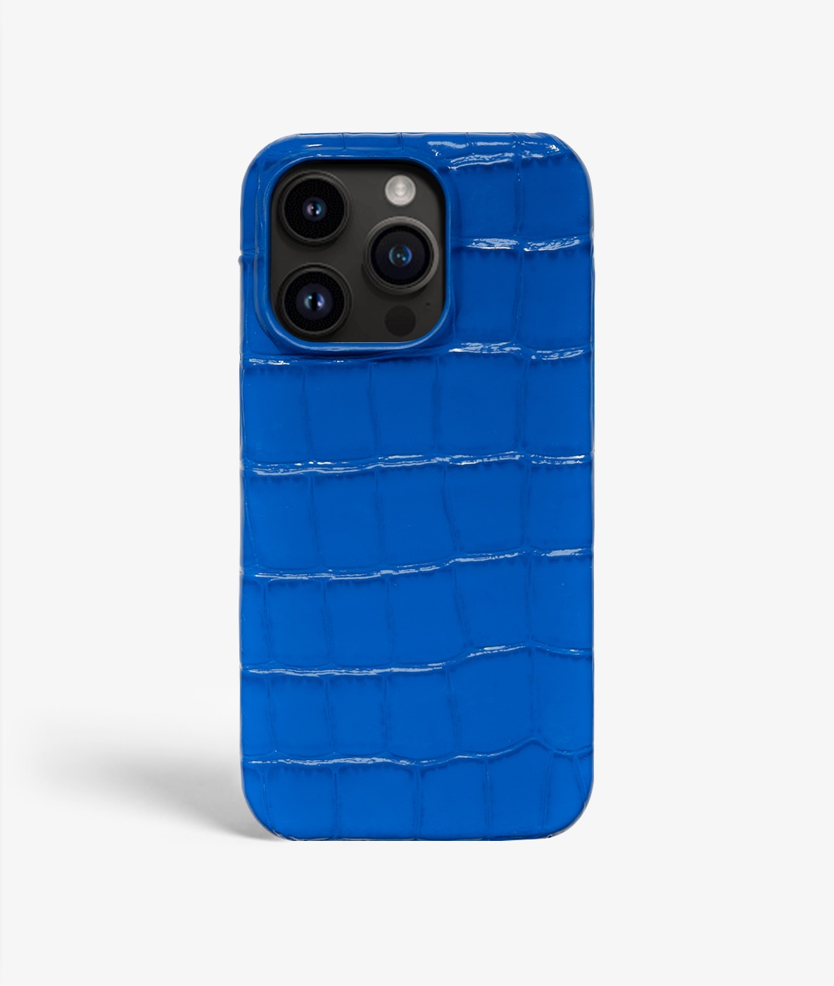 Coque iPhone 14 Pro Max Croco Blue