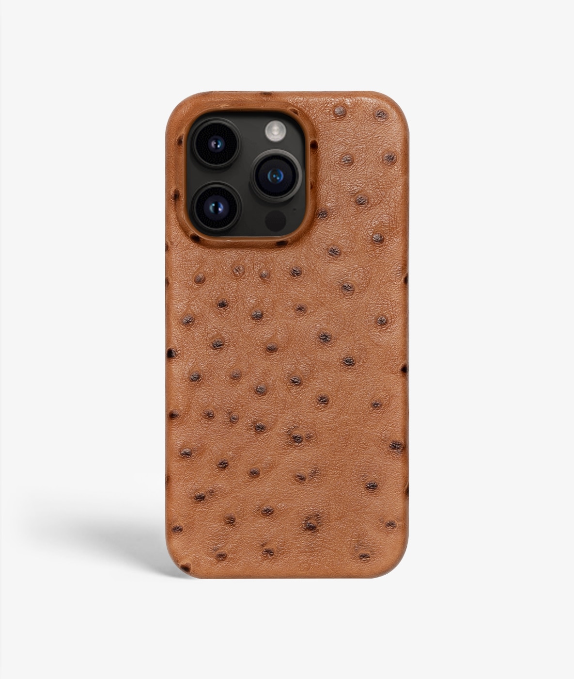 Coque iPhone 14 Pro Max Ostrich Cognac