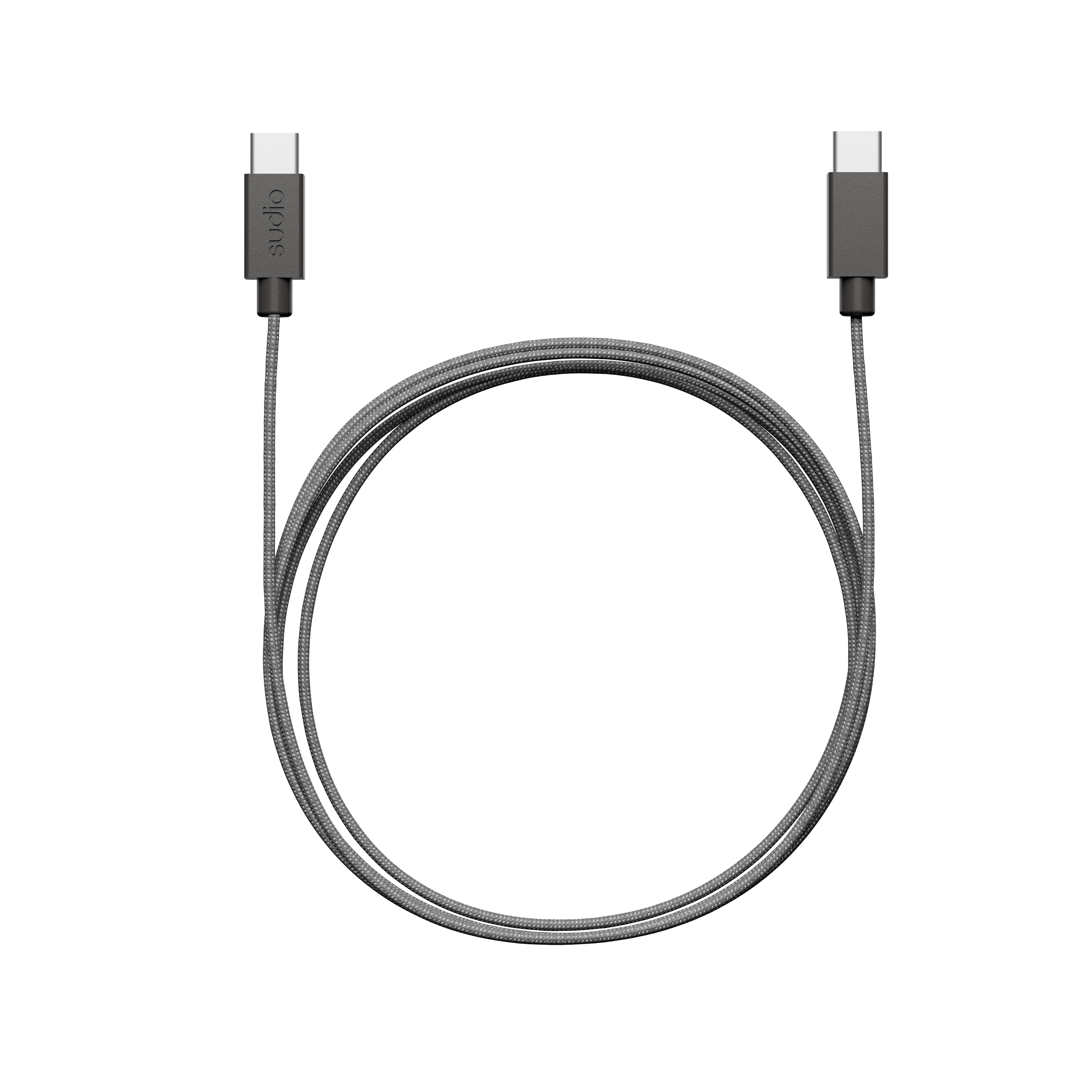 C1-C Câble de chargement USB-C vers USB-C 1.8 m, Noir