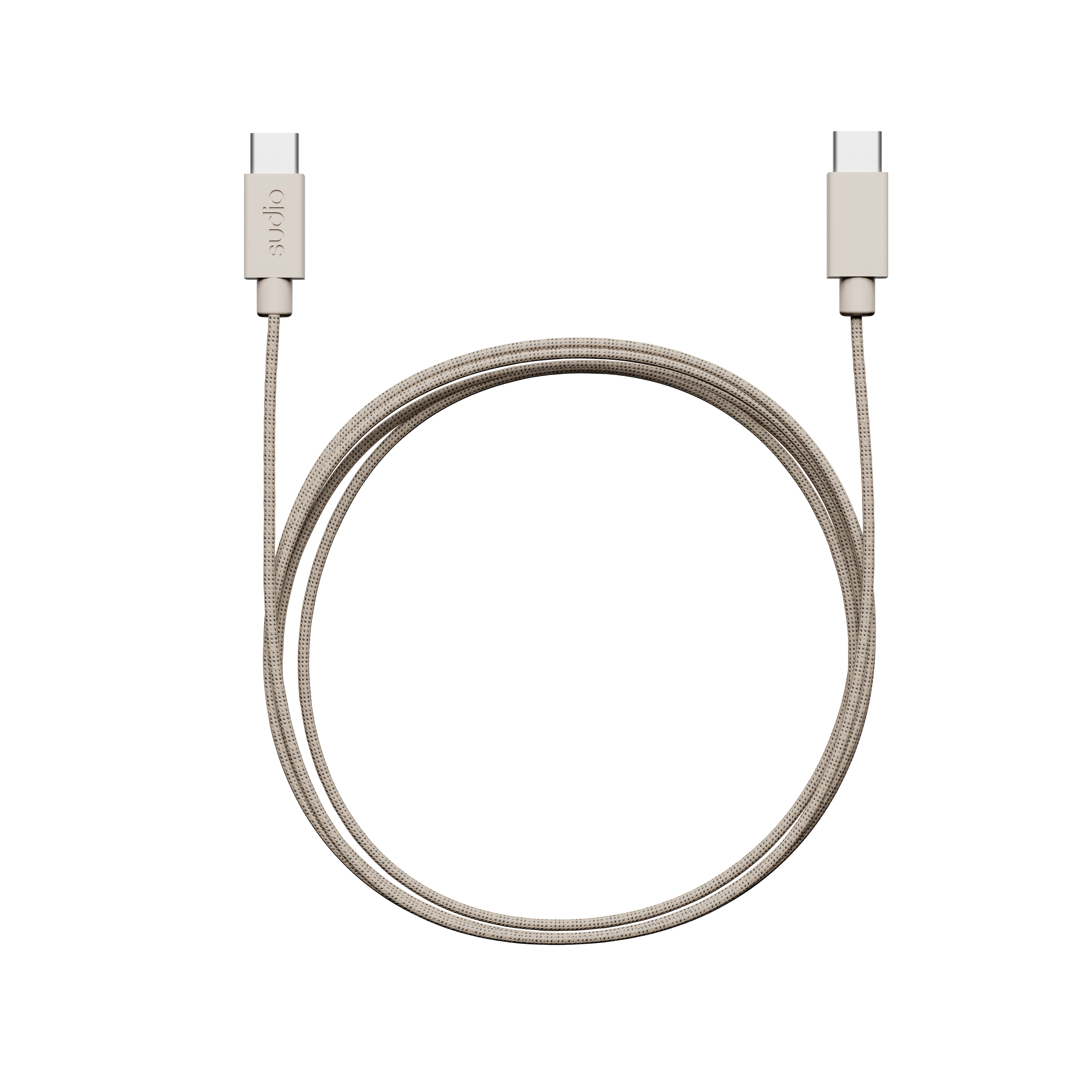 C1-C Câble de chargement USB-C vers USB-C 1.8 m, Sand