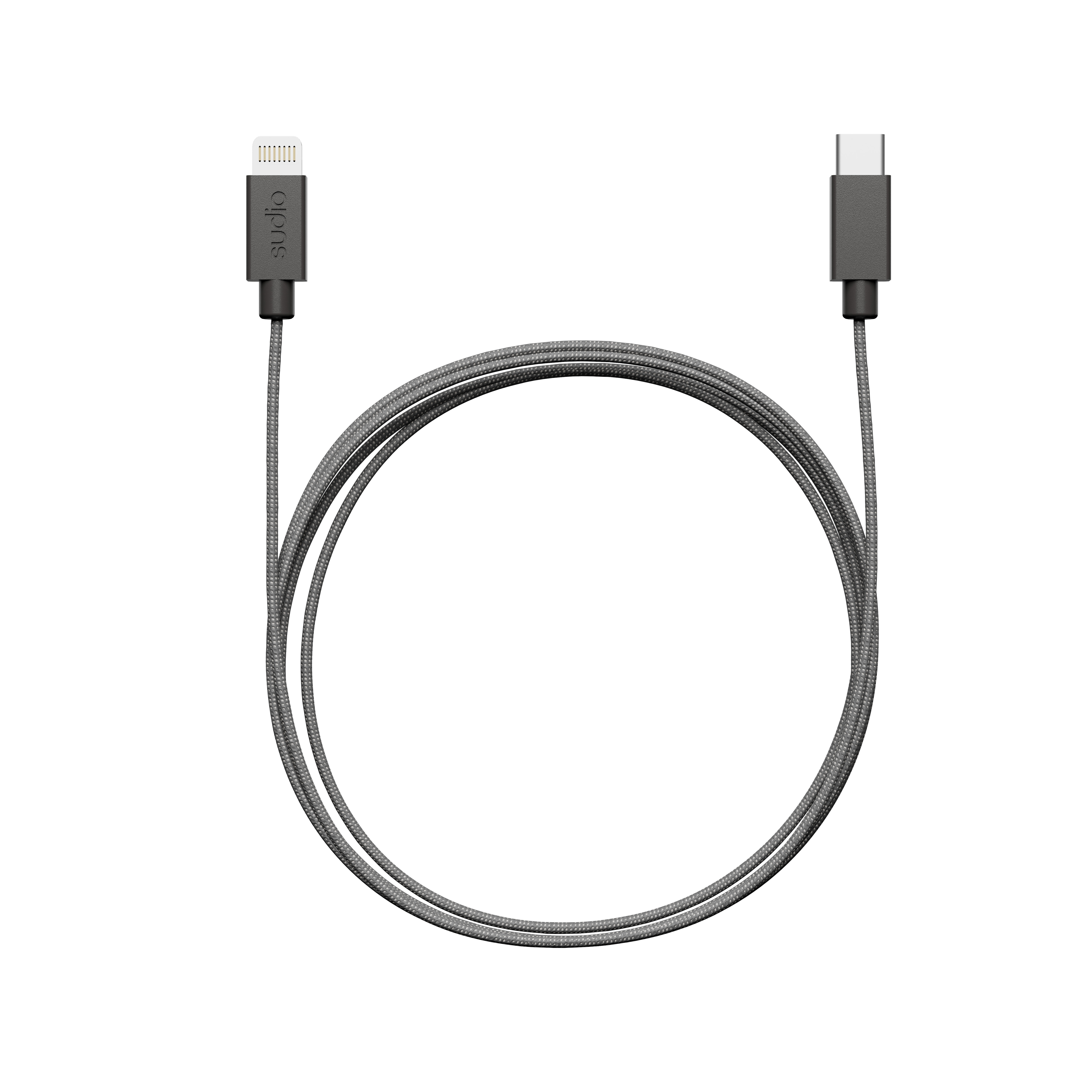 C1-L Câble de chargement USB-C vers Lightning 1.8 m, Noir