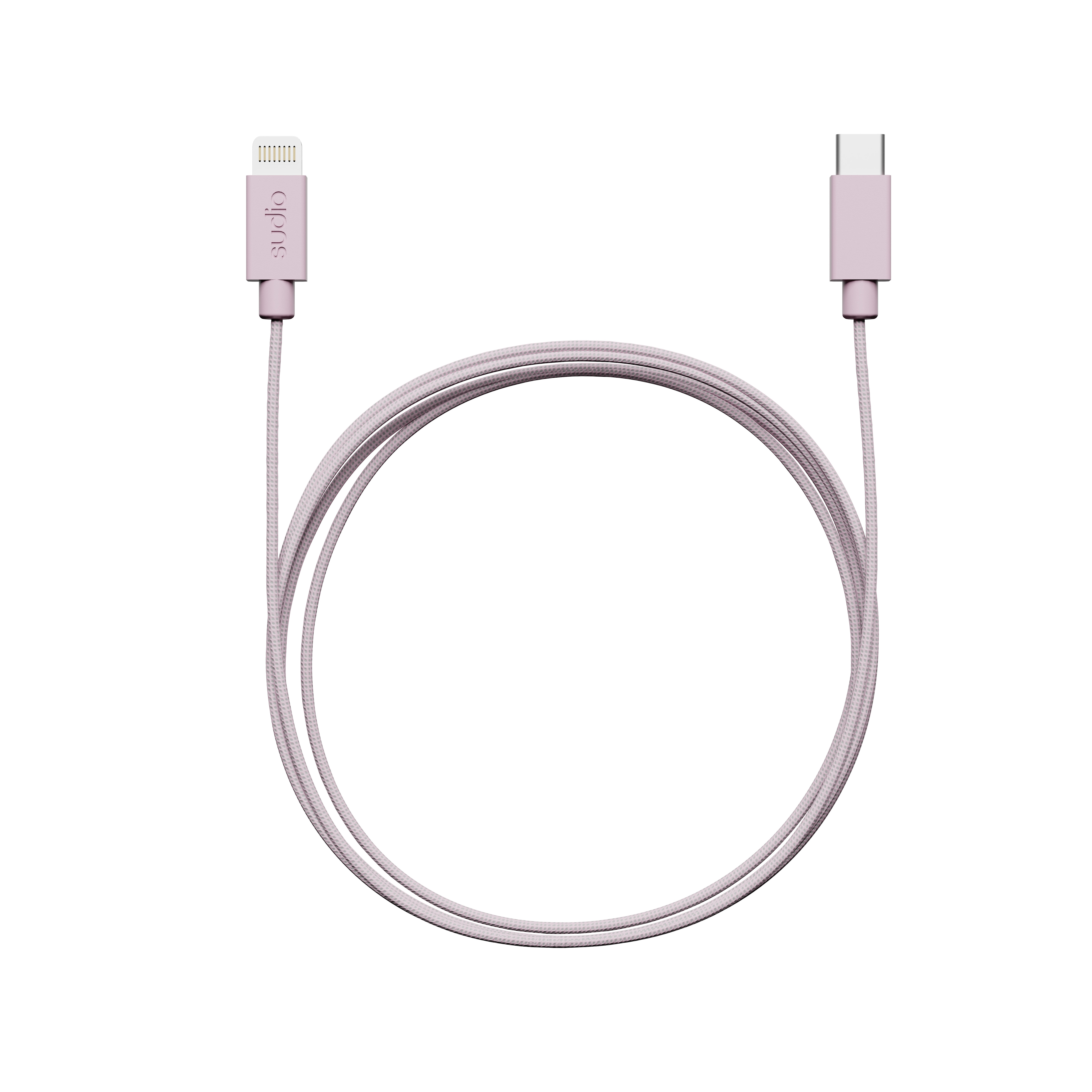 C1-L Câble de chargement USB-C vers Lightning 1.8 m, Rose