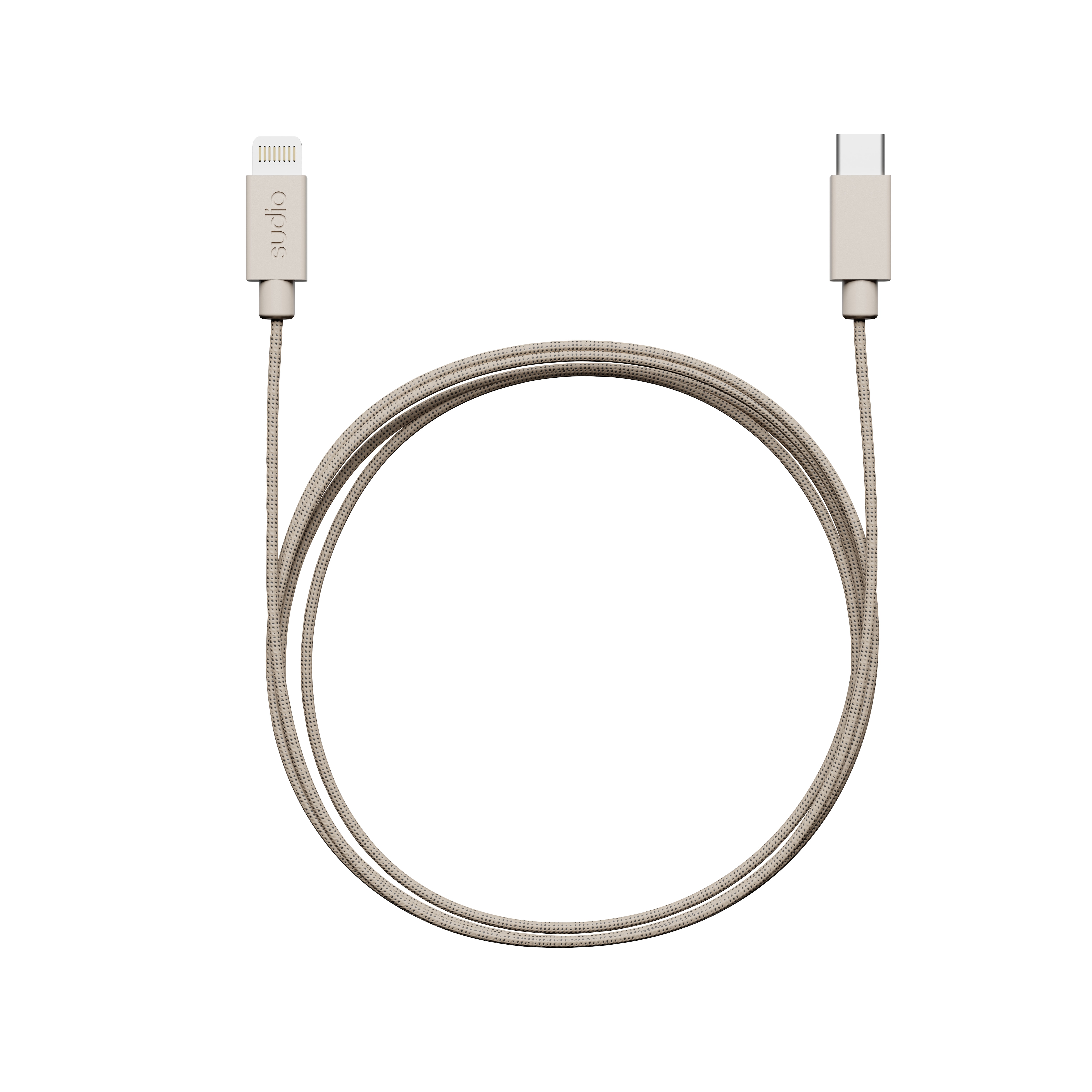 C1-L Câble de chargement USB-C vers Lightning 1.8 m, Sand