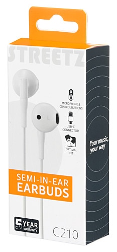 Casque In-ear USB-C Blanc