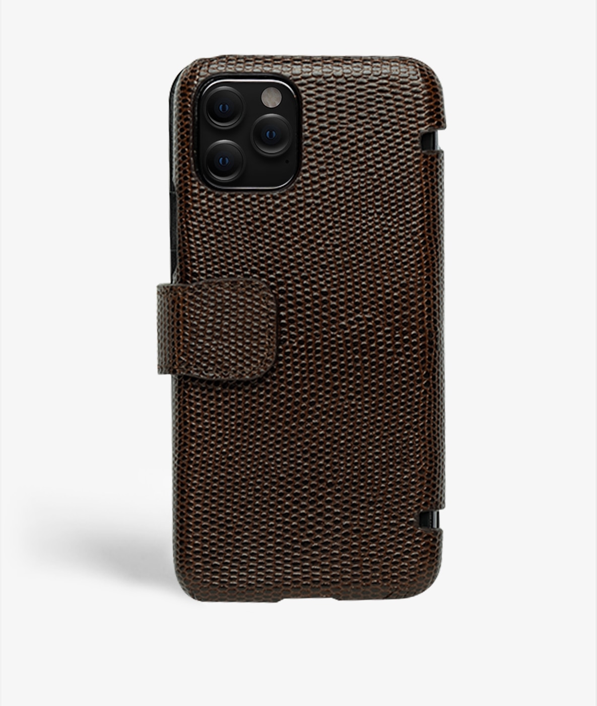 Coque portefeuille iPhone 11 Pro Lizard Brown