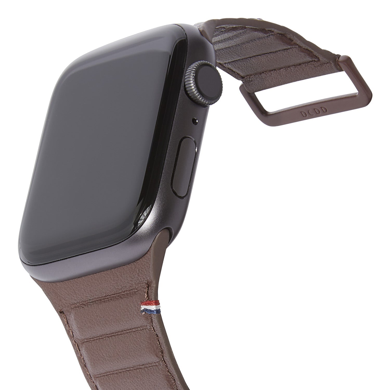 Leather Magnetic Traction Strap Apple Watch 45mm Series 8, Brown