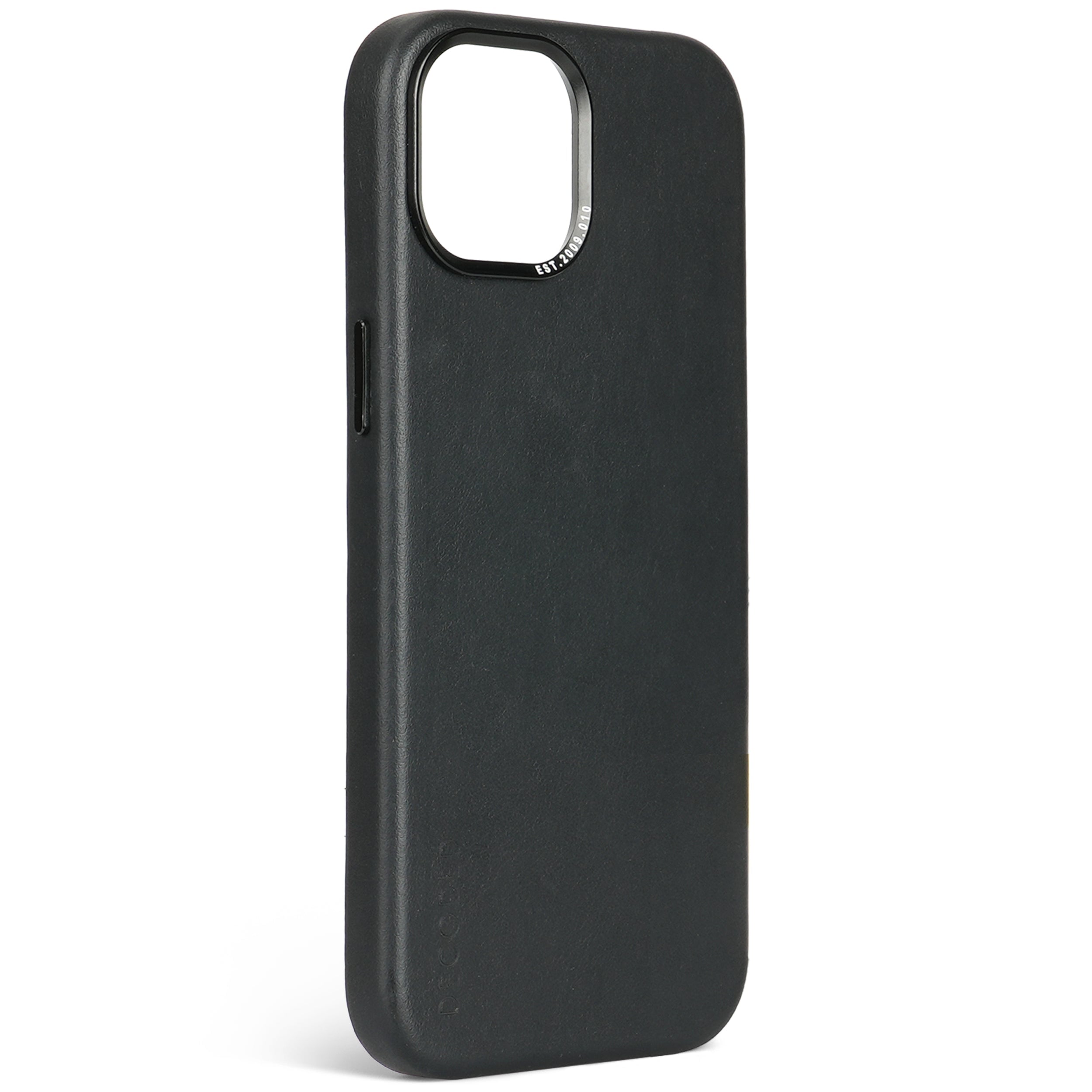 Leather Back Cover iPhone 15, Black