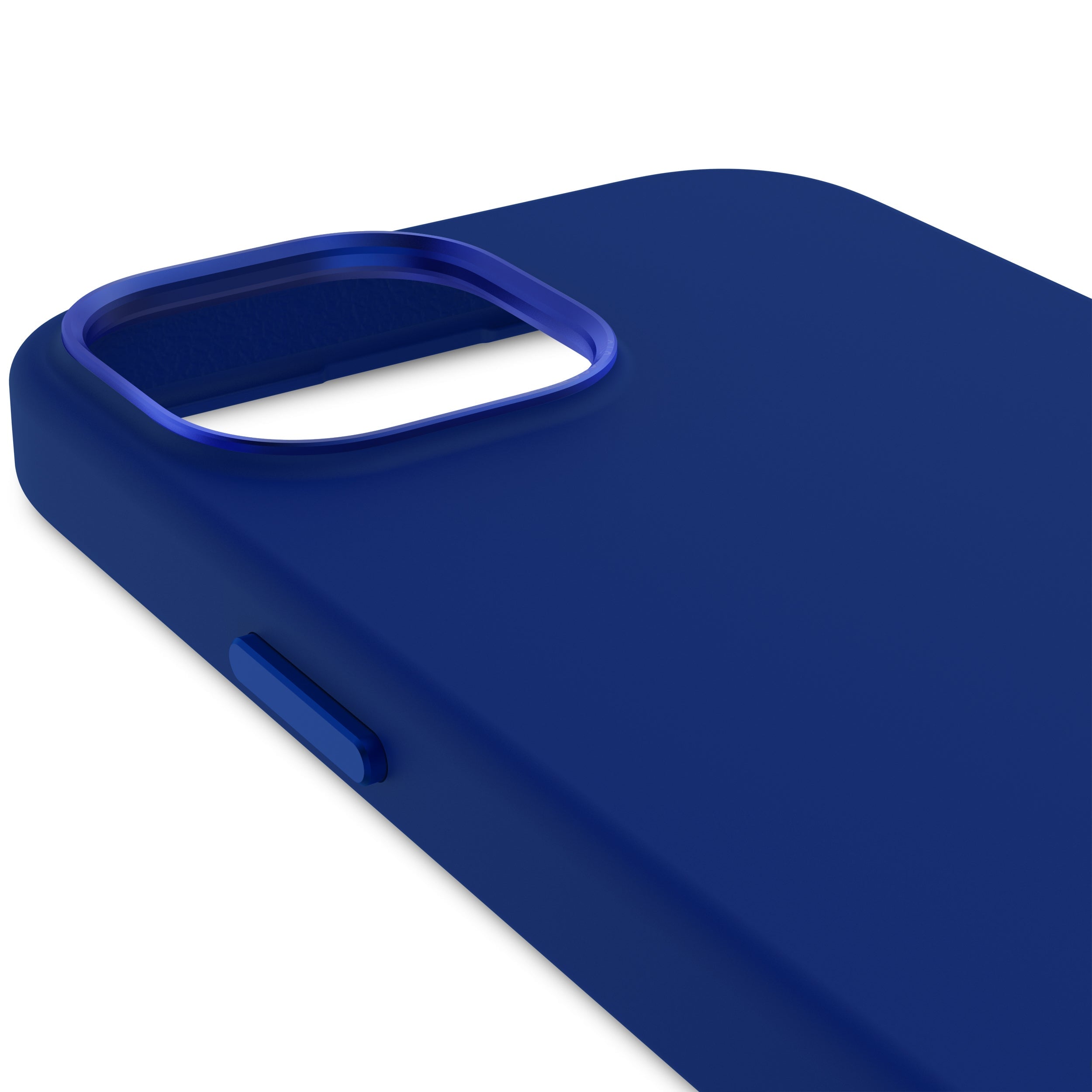 AntiMicrobial Silicone Back Cover iPhone 15, Galactic Blue