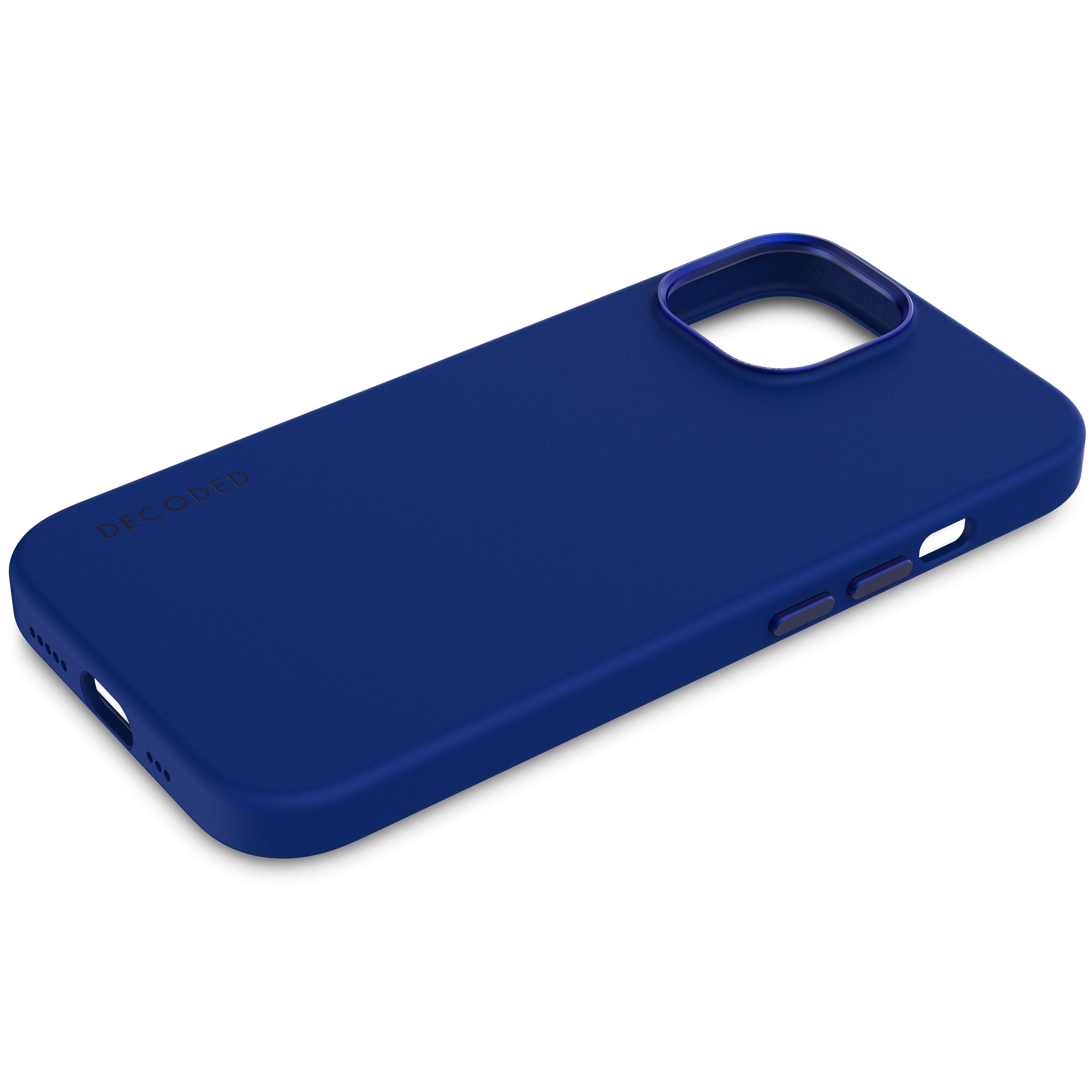 AntiMicrobial Silicone Back Cover iPhone 15, Galactic Blue