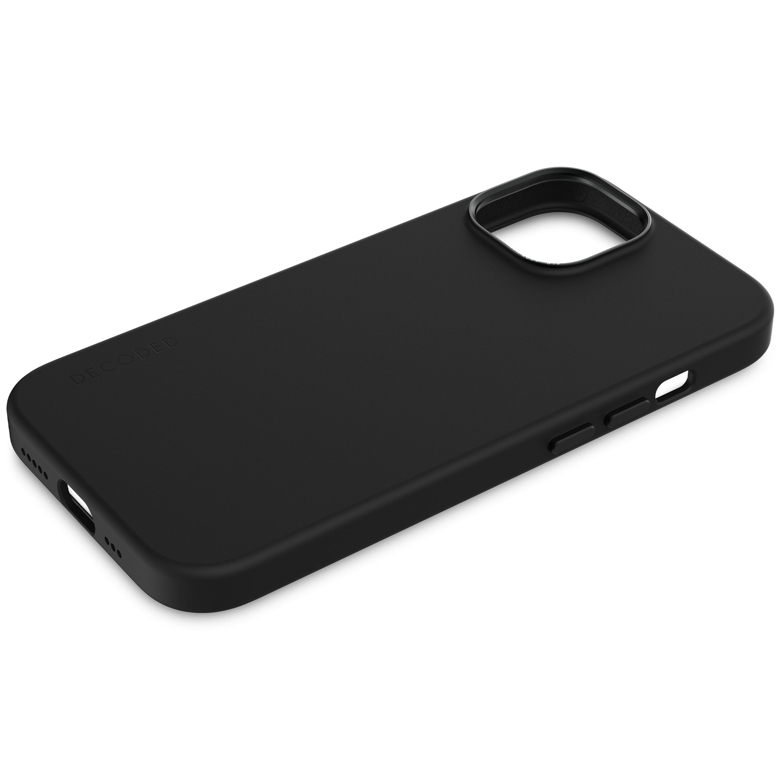 AntiMicrobial Silicone Back Cover iPhone 15, Graphine