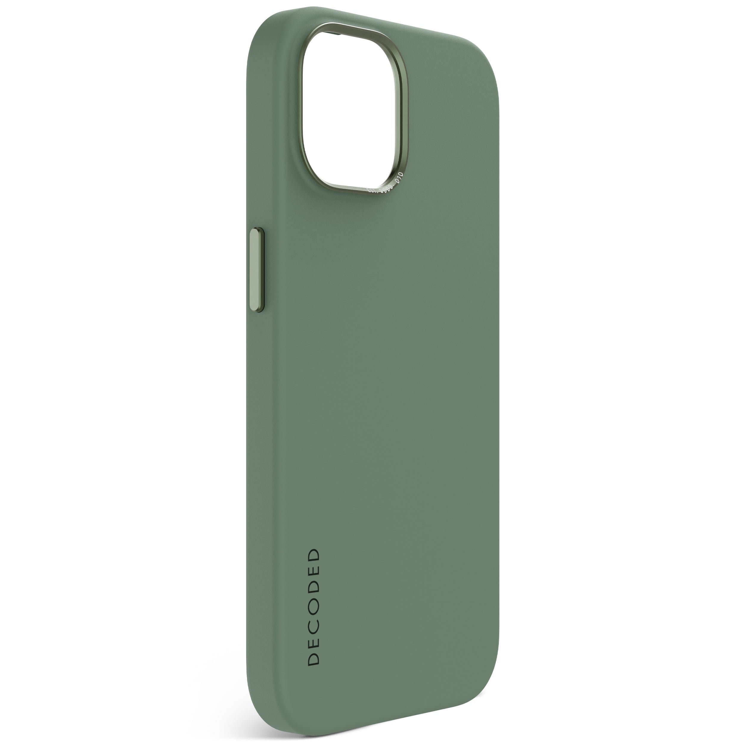 AntiMicrobial Silicone Back Cover iPhone 15, Sage Leaf