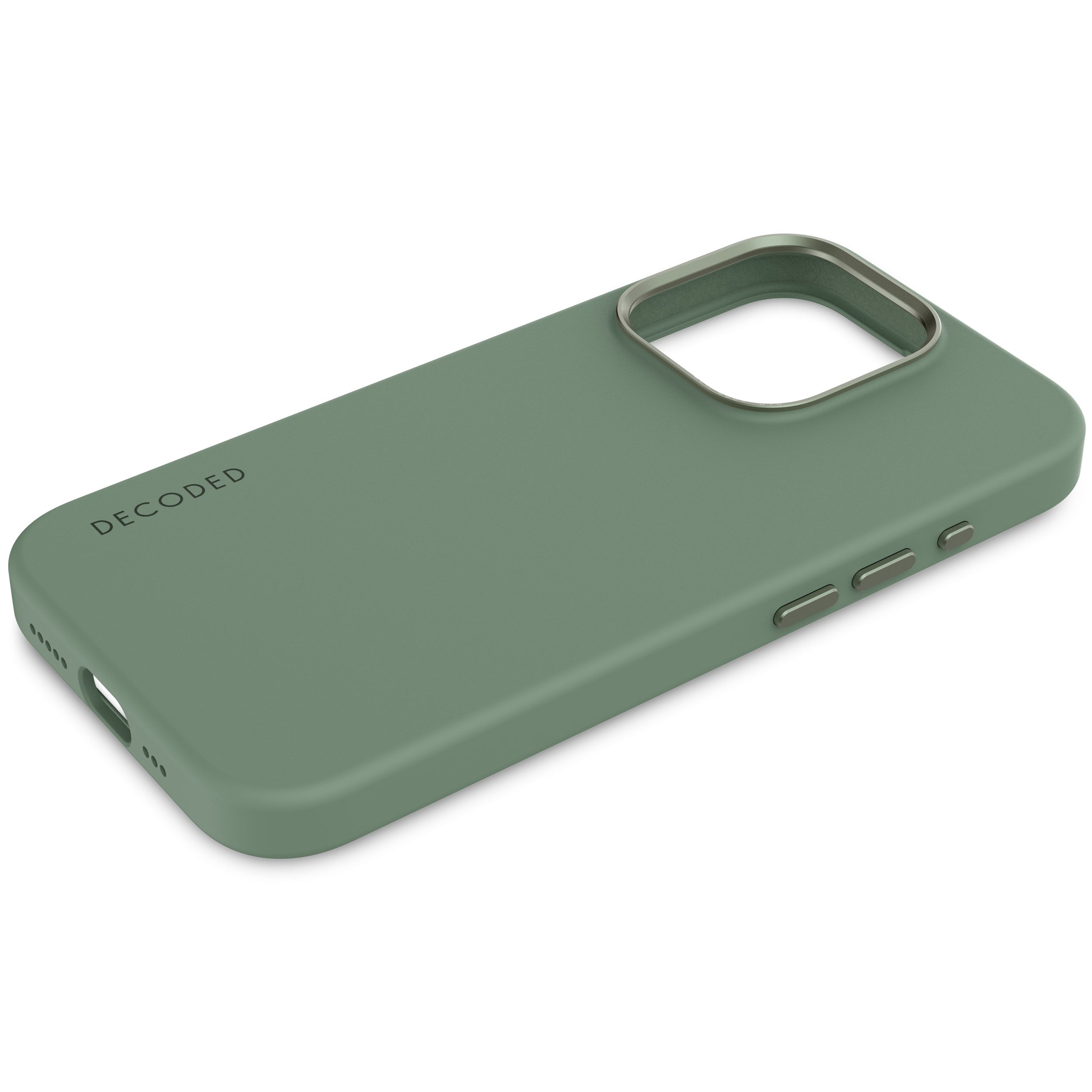 AntiMicrobial Silicone Back Cover iPhone 15 Pro, Sage Leaf