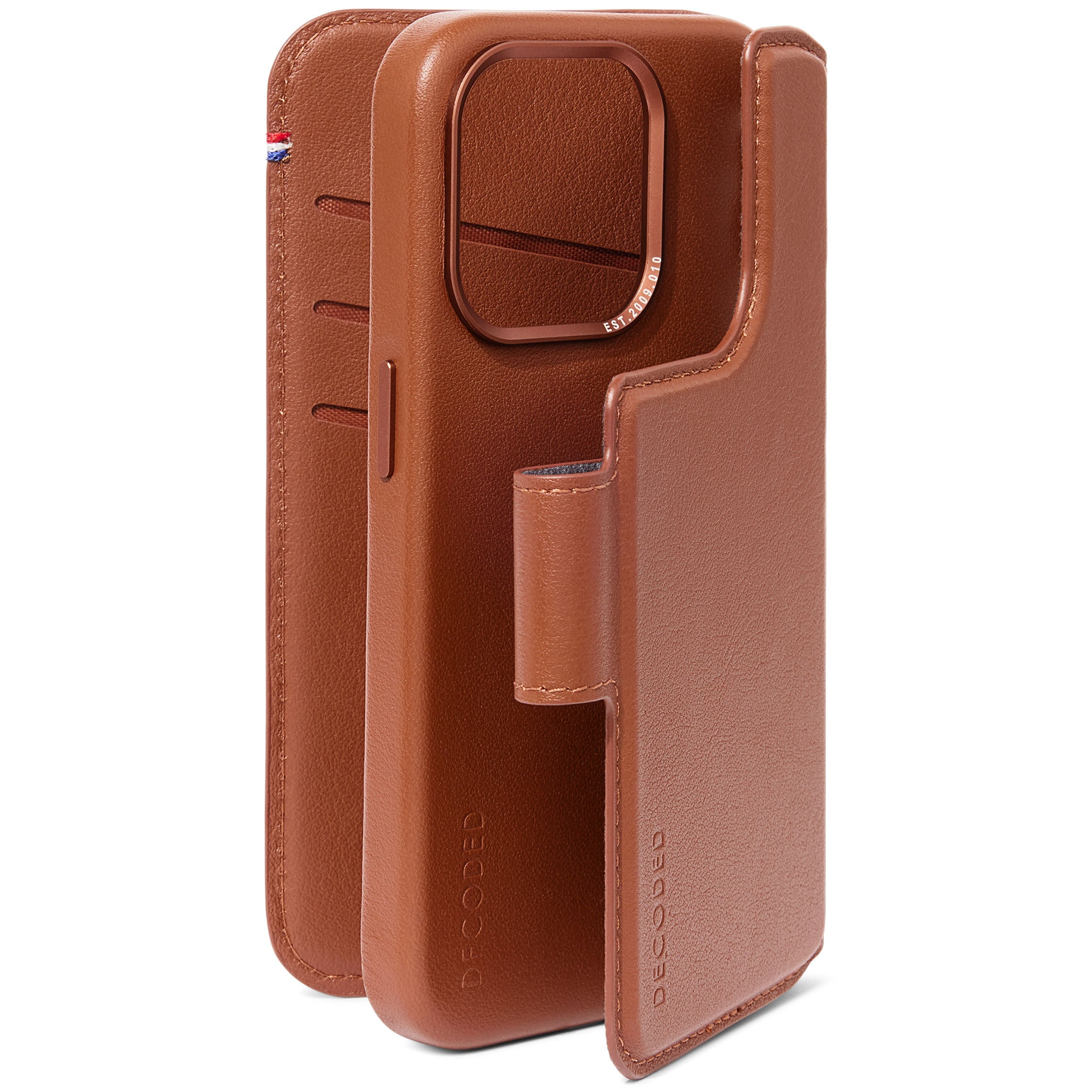 Detachable Wallet Leather iPhone 15 Pro, Tan