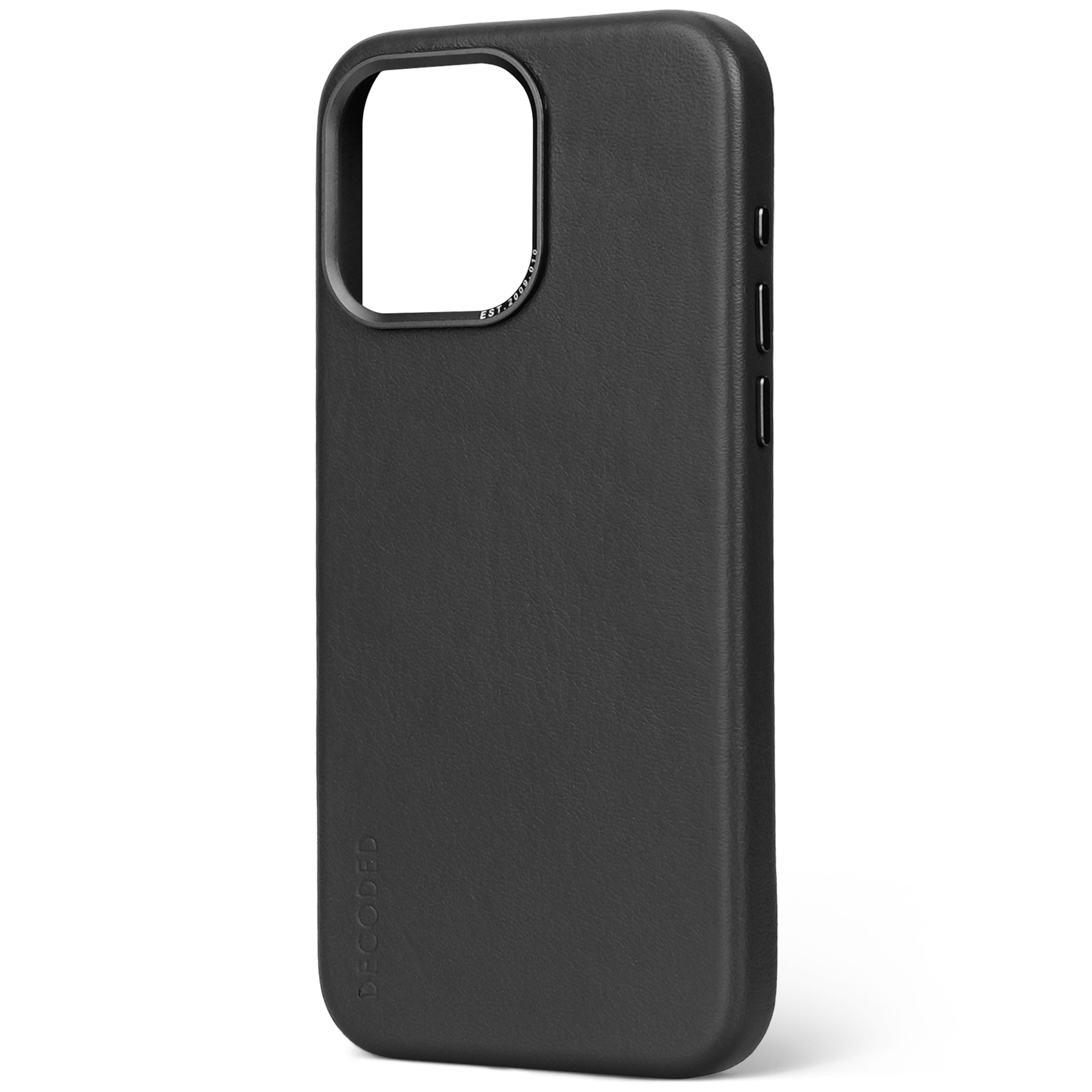 Leather Back Cover iPhone 15 Pro Max, Black