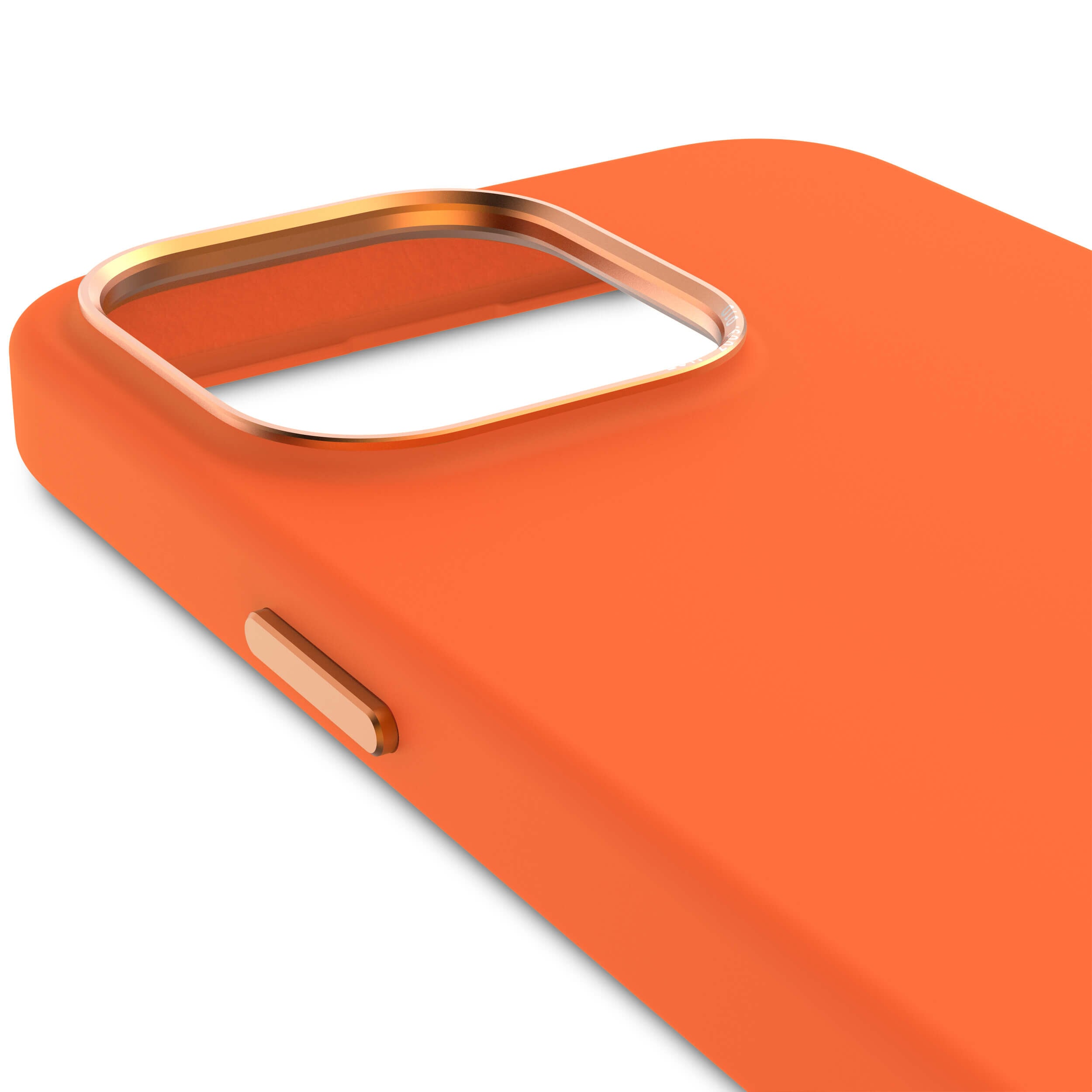 AntiMicrobial Silicone Back Cover iPhone 15 Pro Max, Apricot