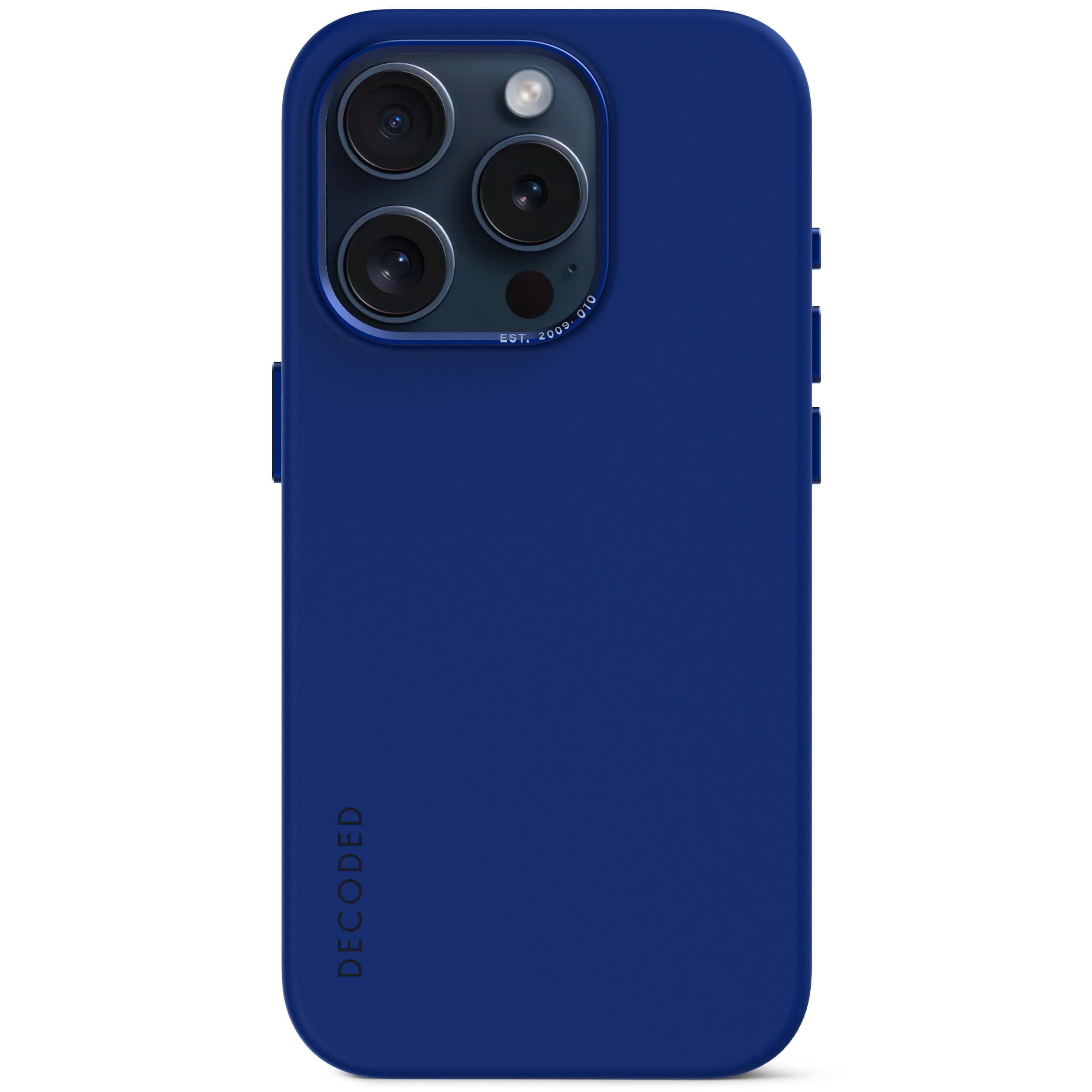 AntiMicrobial Silicone Back Cover iPhone 15 Pro Max, Galactic Blue