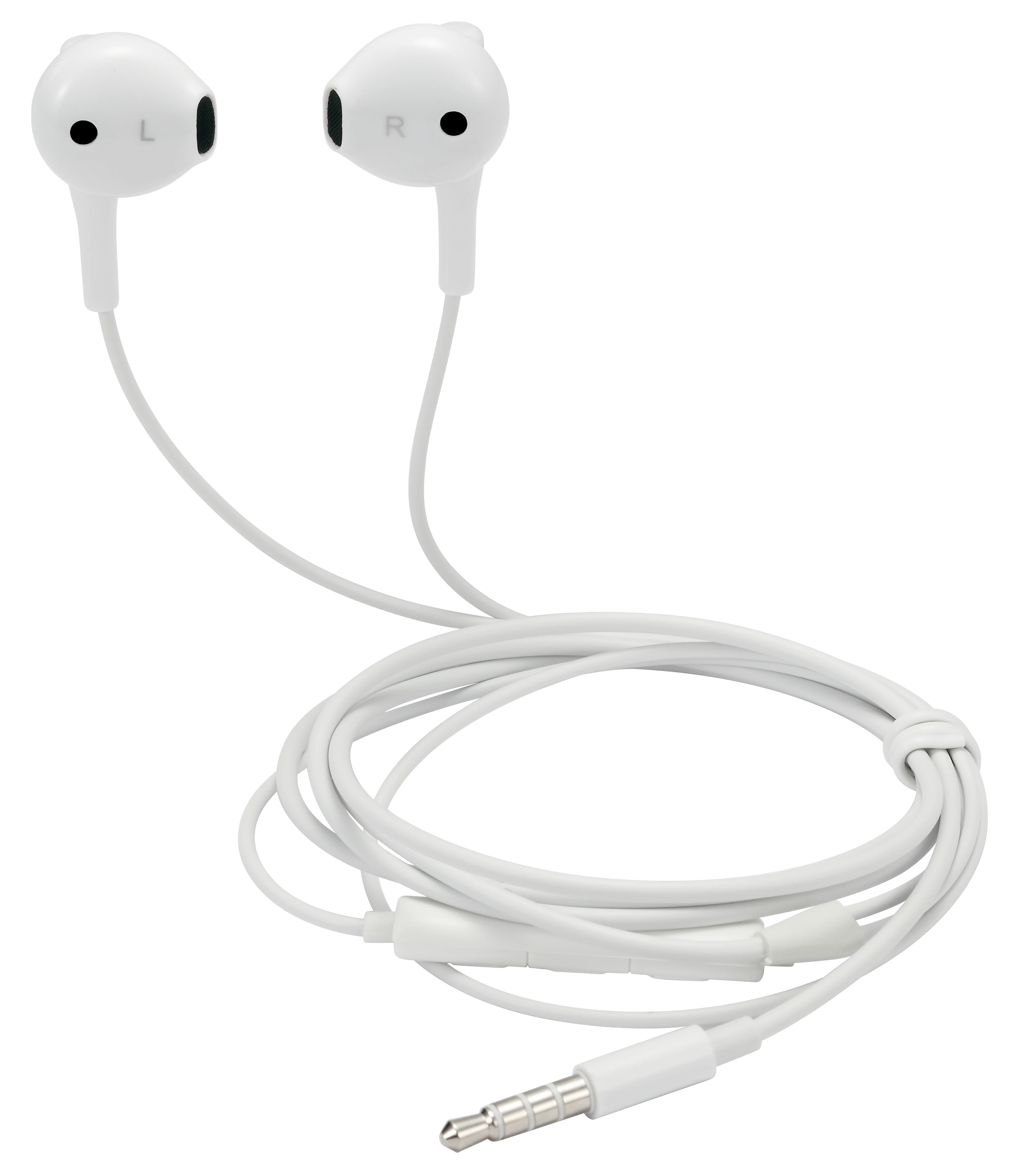 Écouteurs semi-intra-auriculaires 3.5mm, blanc