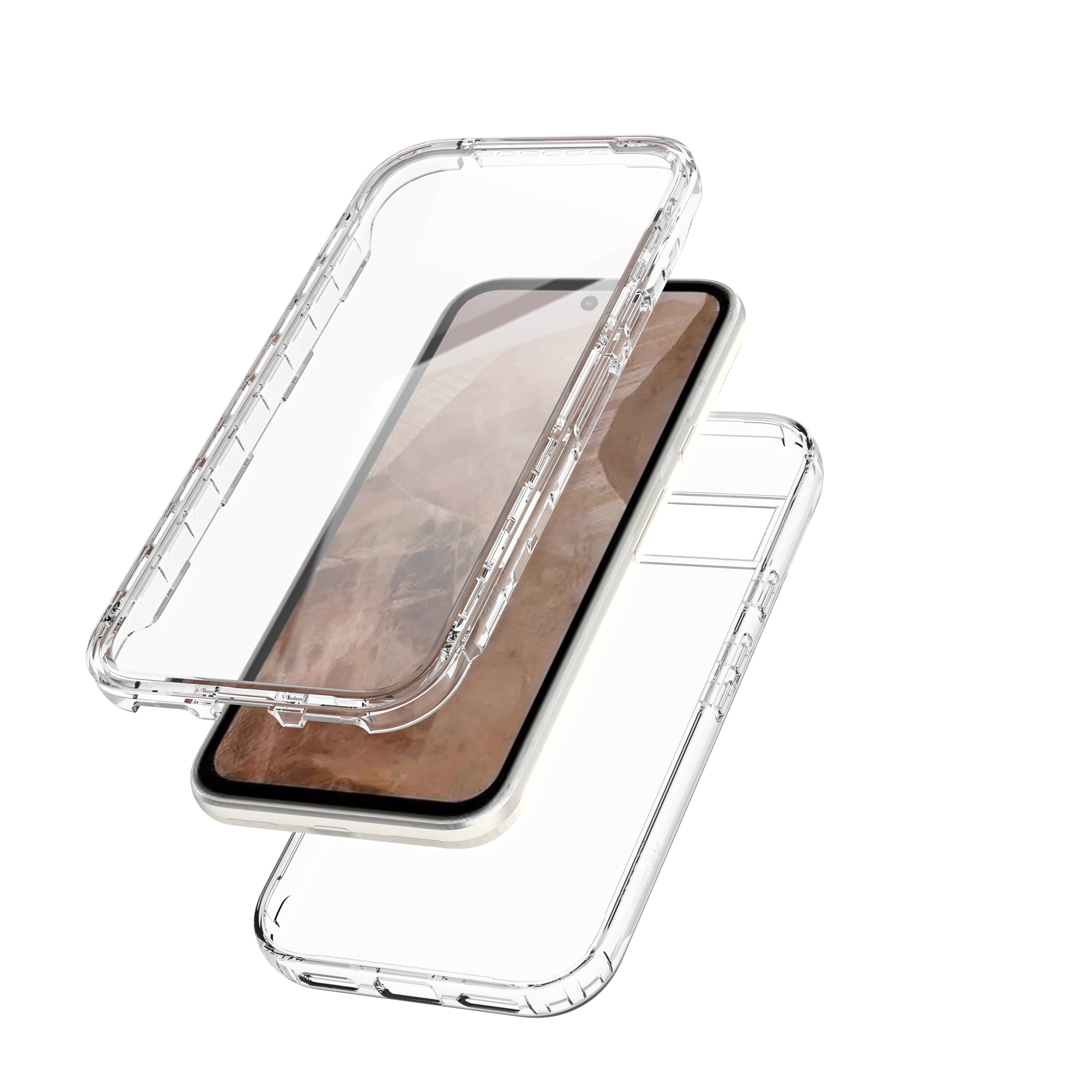 Coque Full Protection Google Pixel 8a, transparent