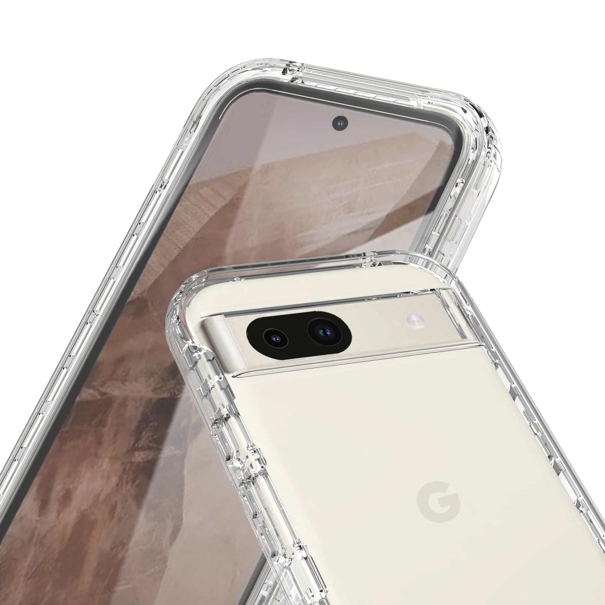 Coque Full Protection Google Pixel 8a, transparent