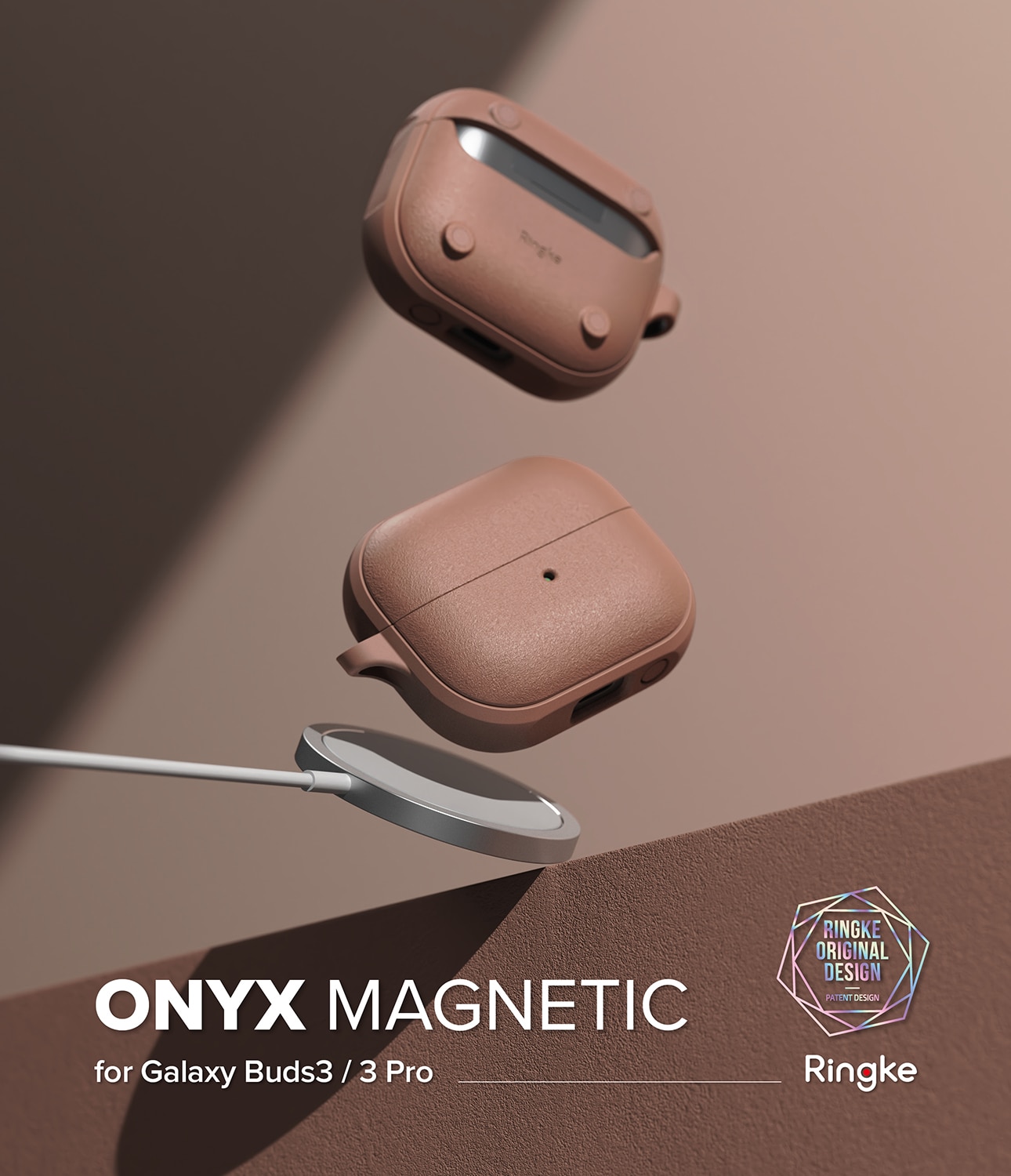 Coque Onyx Magnetic Samsung Galaxy Buds 3, Constant Coral