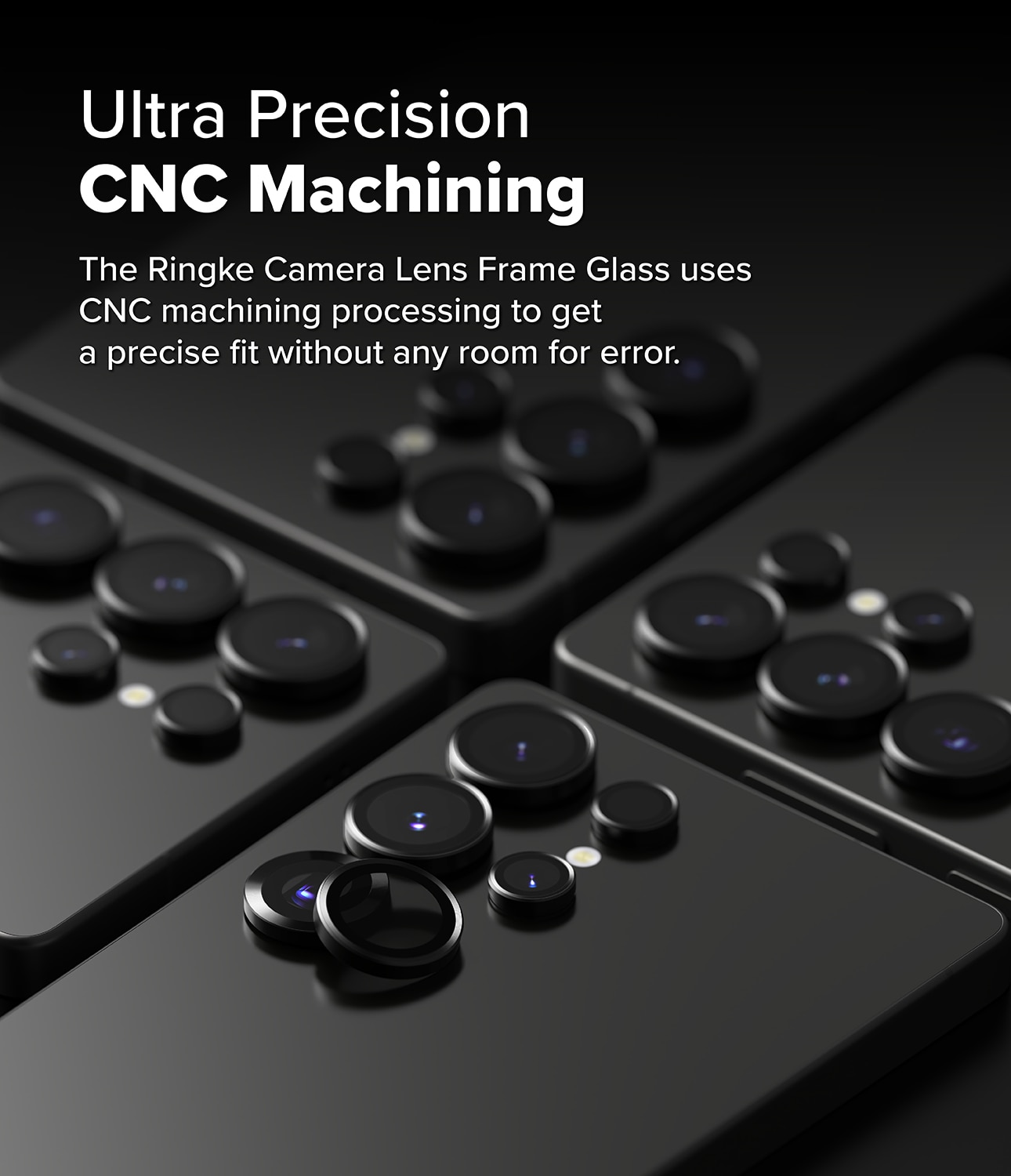 Camera Lens Frame Glass (2 pièces) Samsung Galaxy S25 Ultra Black