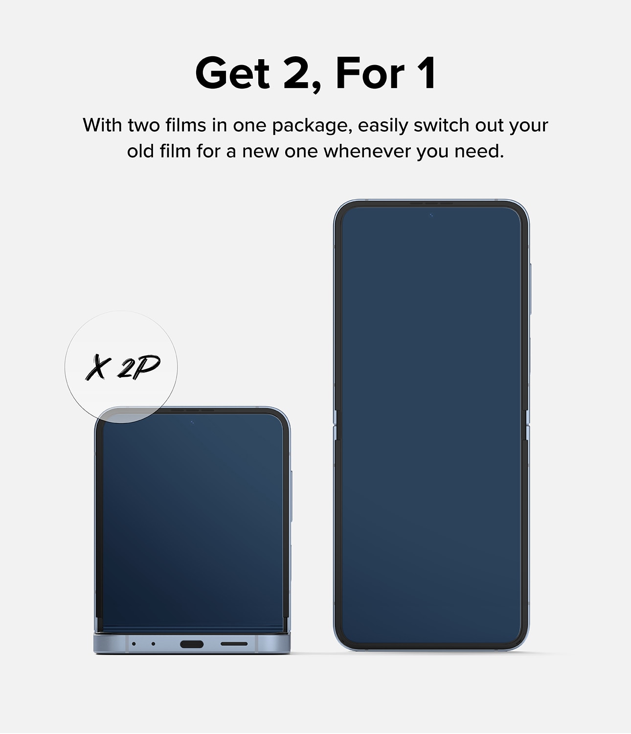 Dual Easy Screen Protector (2 pièces) Samsung Galaxy Z Flip 6