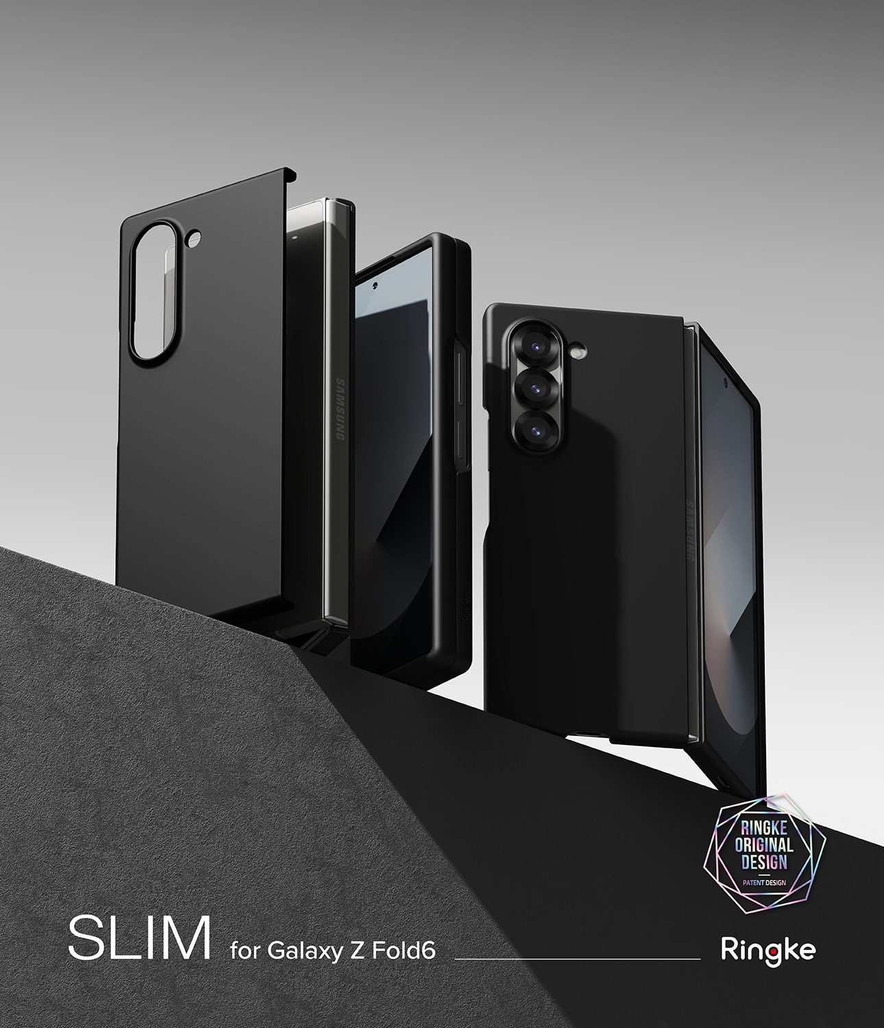 Coque Slim Samsung Galaxy Z Fold 6, Black