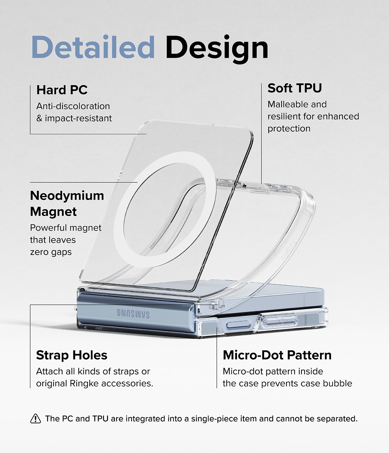 Coque Fusion Magnetic Samsung Galaxy Z Flip 6 Transparent