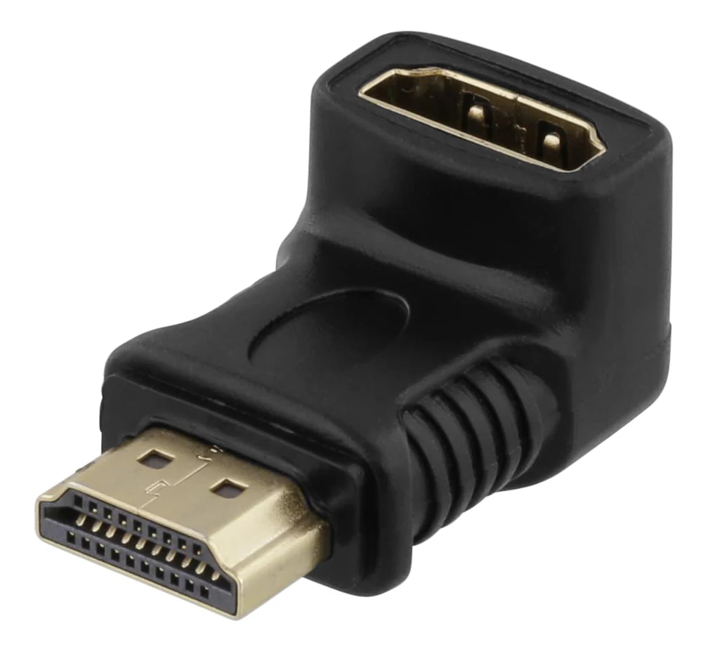 Adaptateur HDMI coudé 19 broches femelle vers mâle