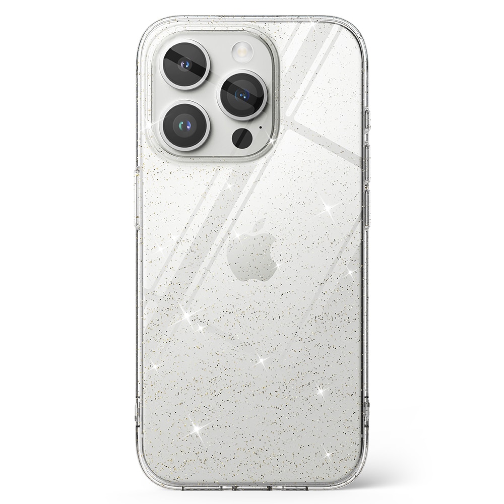 Coque Air iPhone 15 Pro Glitter Clear