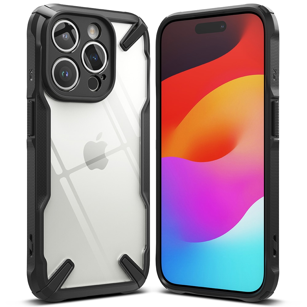 Coque Fusion X iPhone 15 Pro, noir