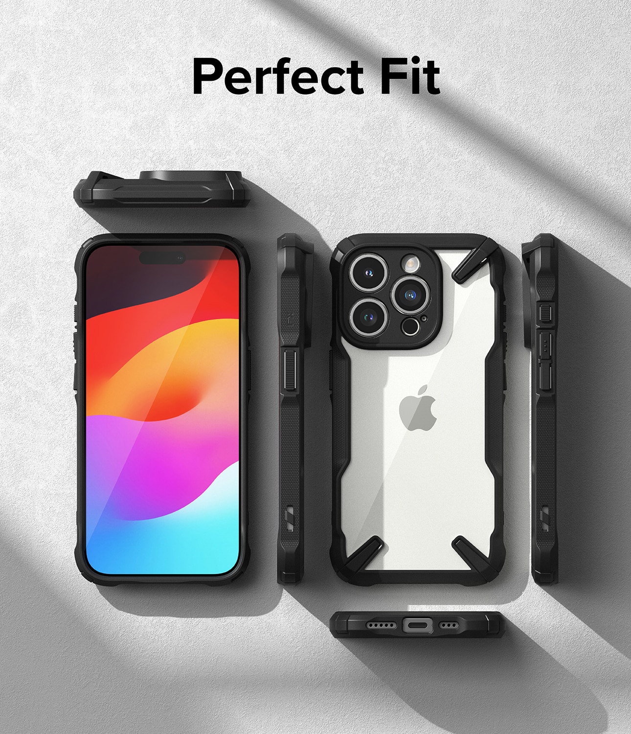 Coque Fusion X iPhone 15 Pro, noir