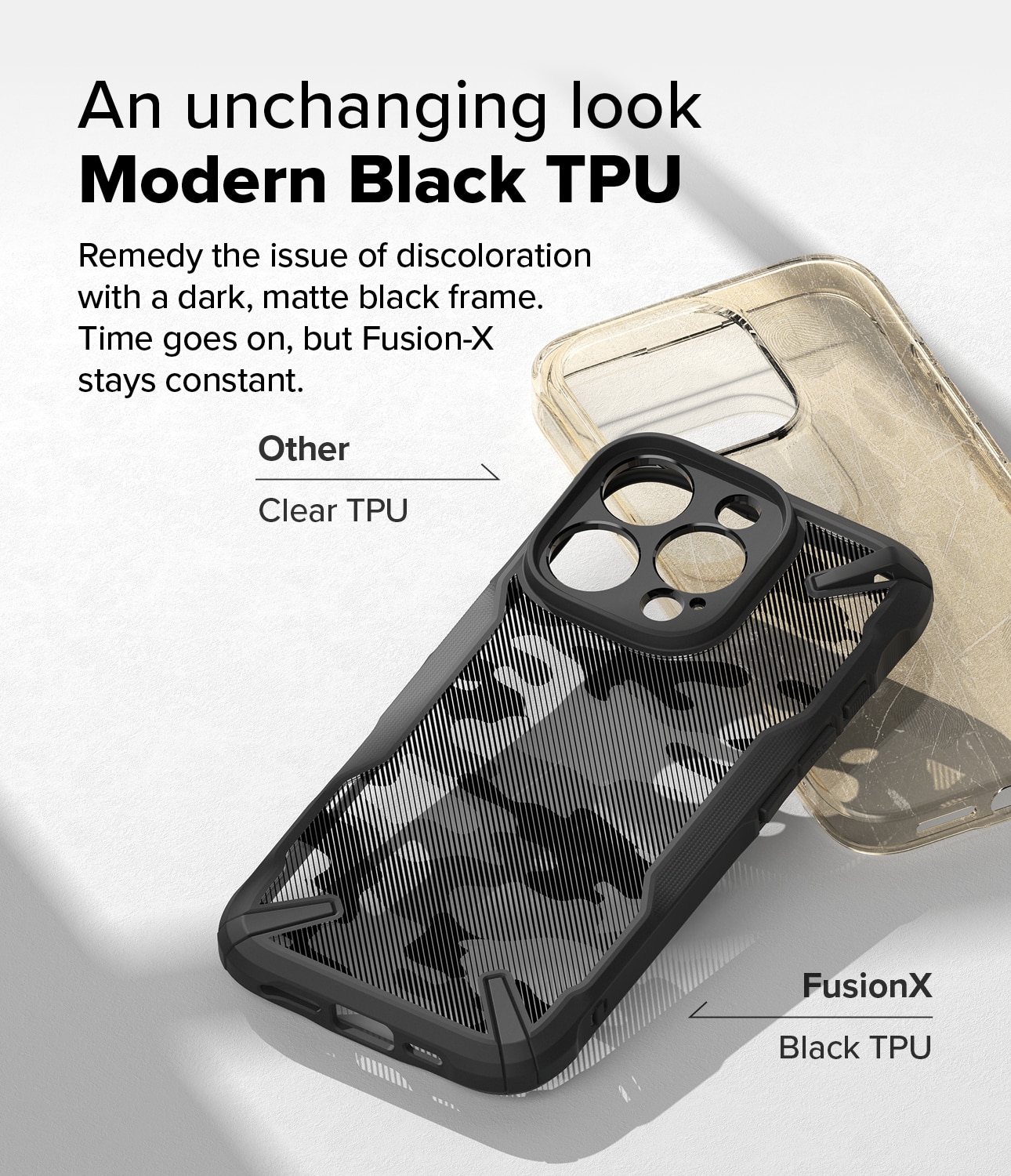 Coque Fusion X iPhone 16 Pro Max, Camo Black