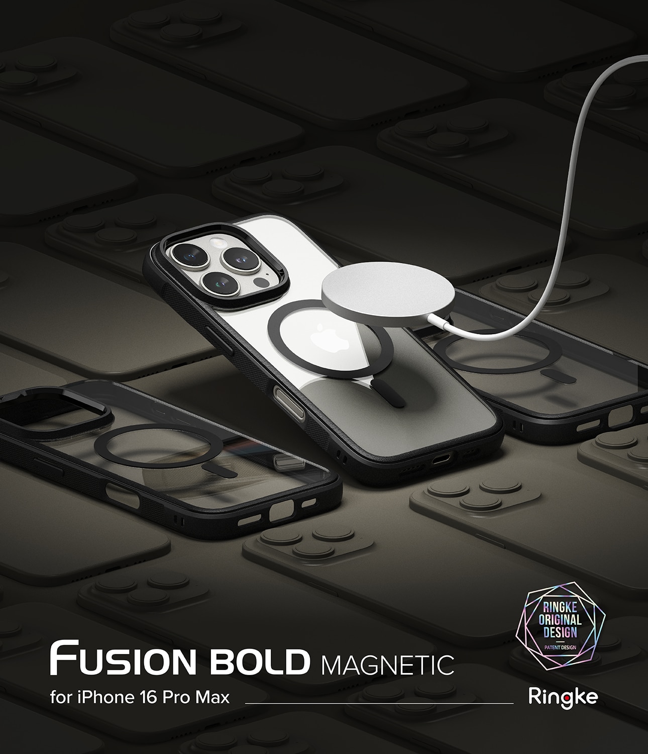 Coque Fusion Bold Magnetic MagSafe iPhone 16 Pro Max, Black