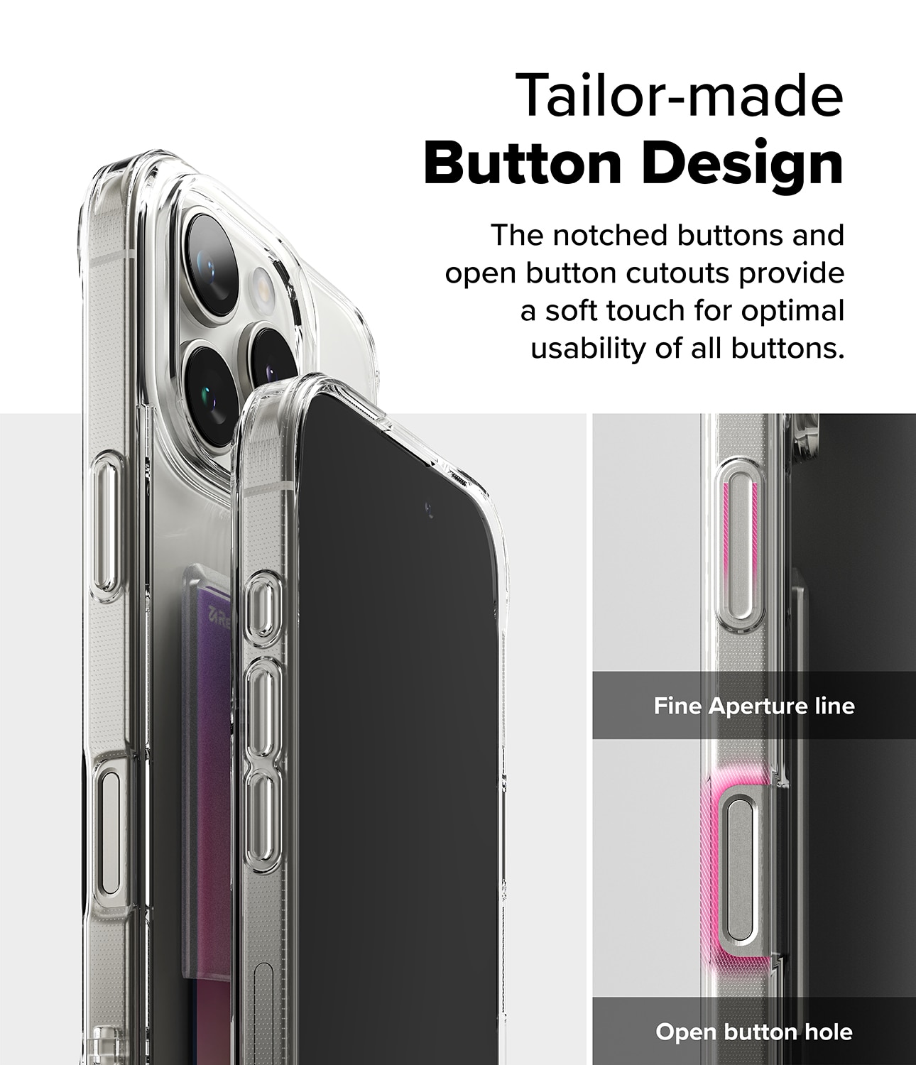 Coque Fusion Card iPhone 16 Pro Max, transparent