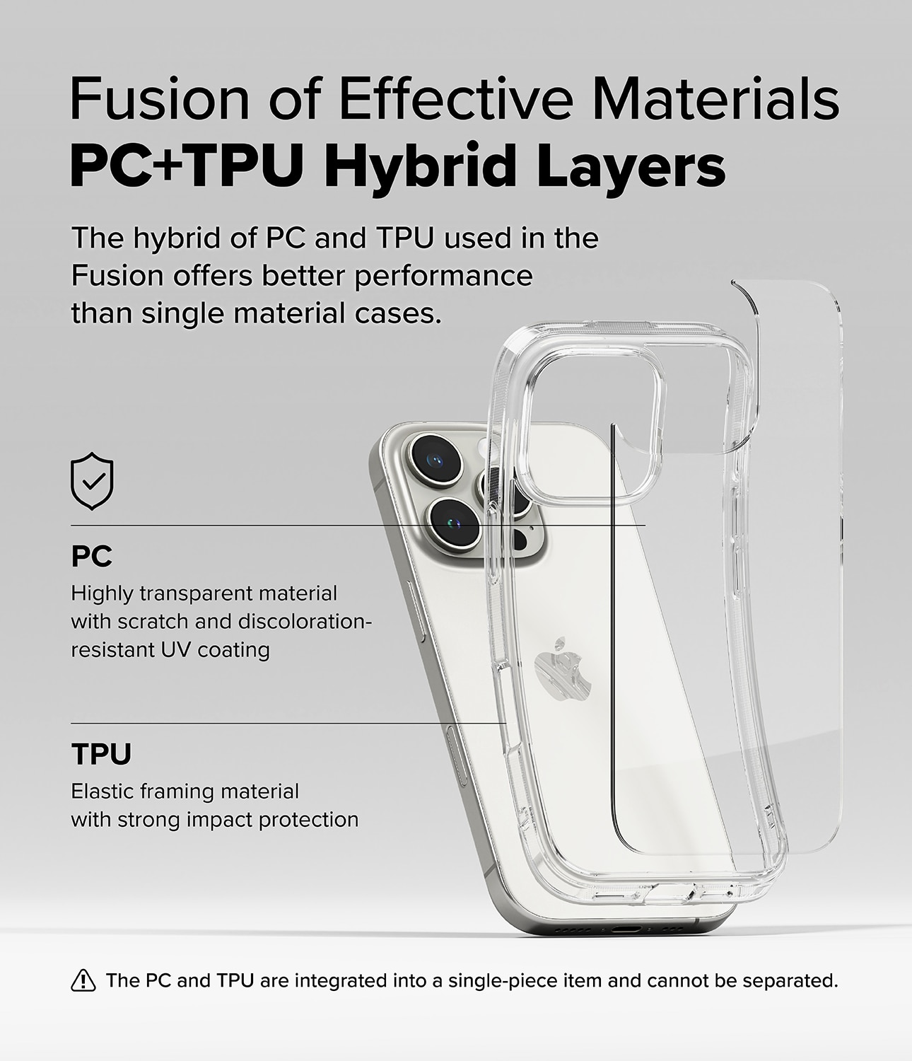 Coque Fusion iPhone 16 Pro Max, Clear