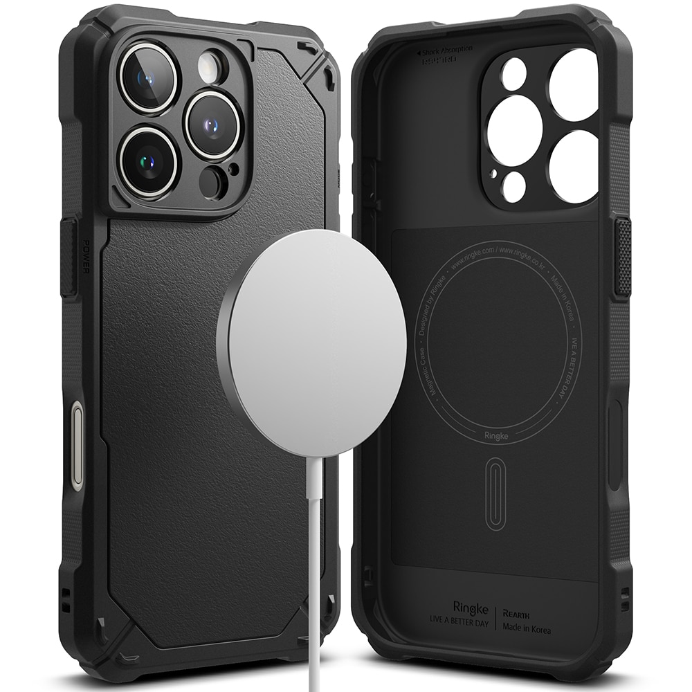 Rugged Gear Magnetic Coque iPhone 16 Pro Max Black