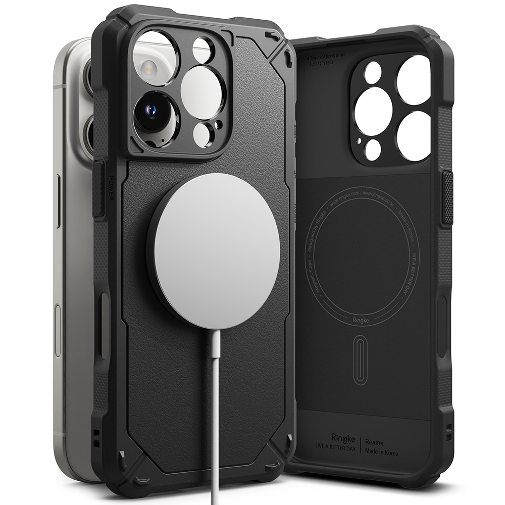 Rugged Gear Magnetic Coque iPhone 16 Pro Max Black