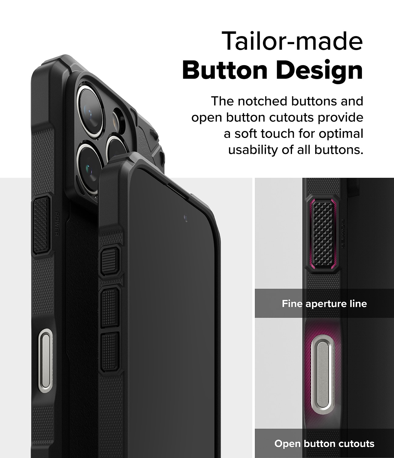 Rugged Gear Magnetic Coque iPhone 16 Pro Max Black