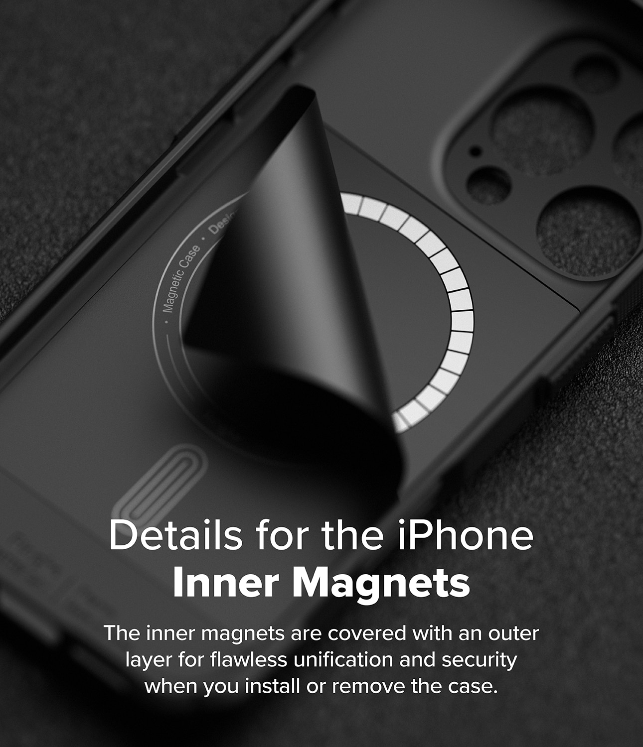 Rugged Gear Magnetic Coque iPhone 16 Pro Max Black