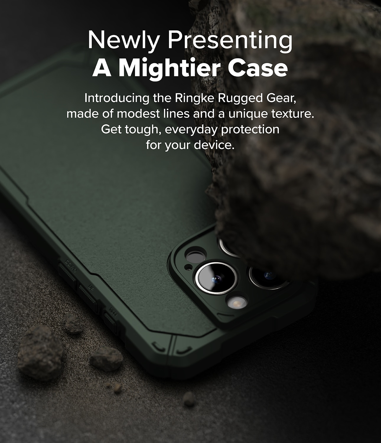 Rugged Gear Magnetic Coque iPhone 16 Pro Max Dark Green