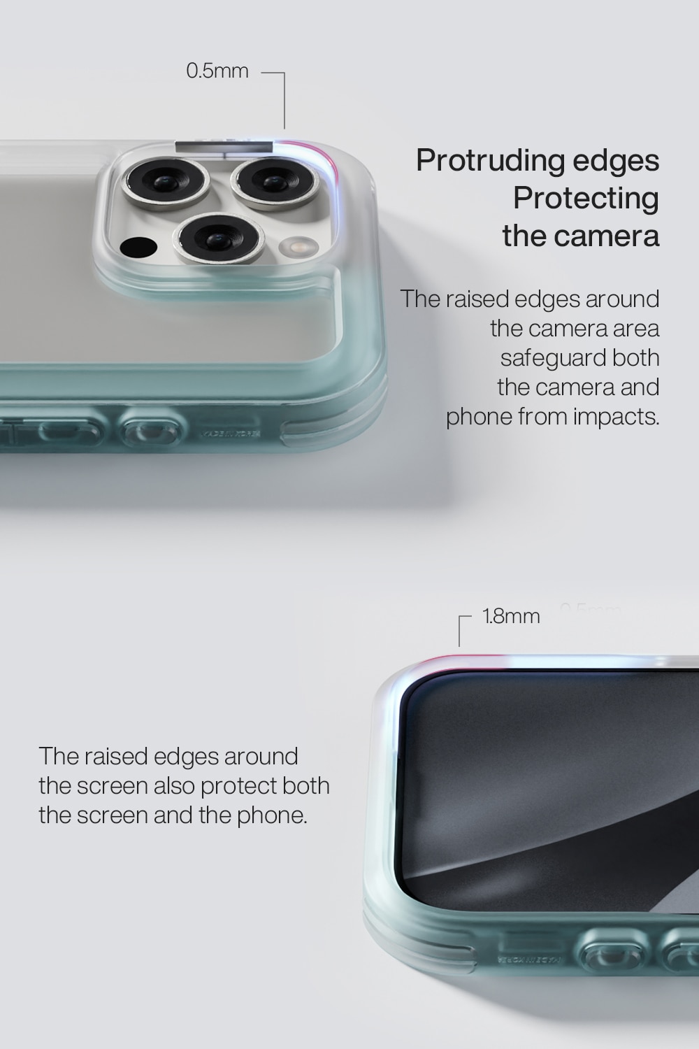 Arche Coque avec Support MagSafe iPhone 16 Pro, Blue/Future Dusk