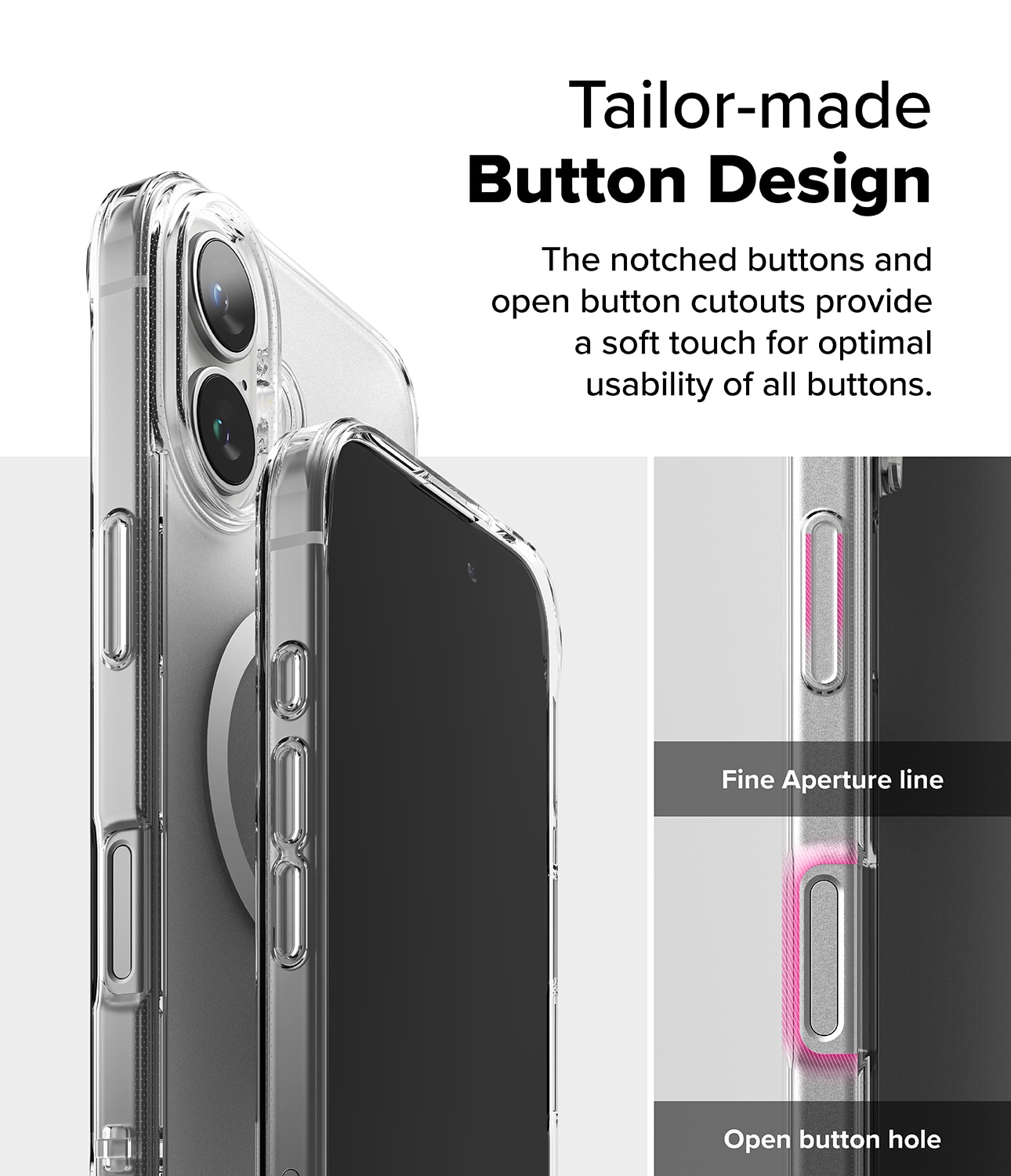 Coque Fusion Magnetic iPhone 16 Plus Transparent