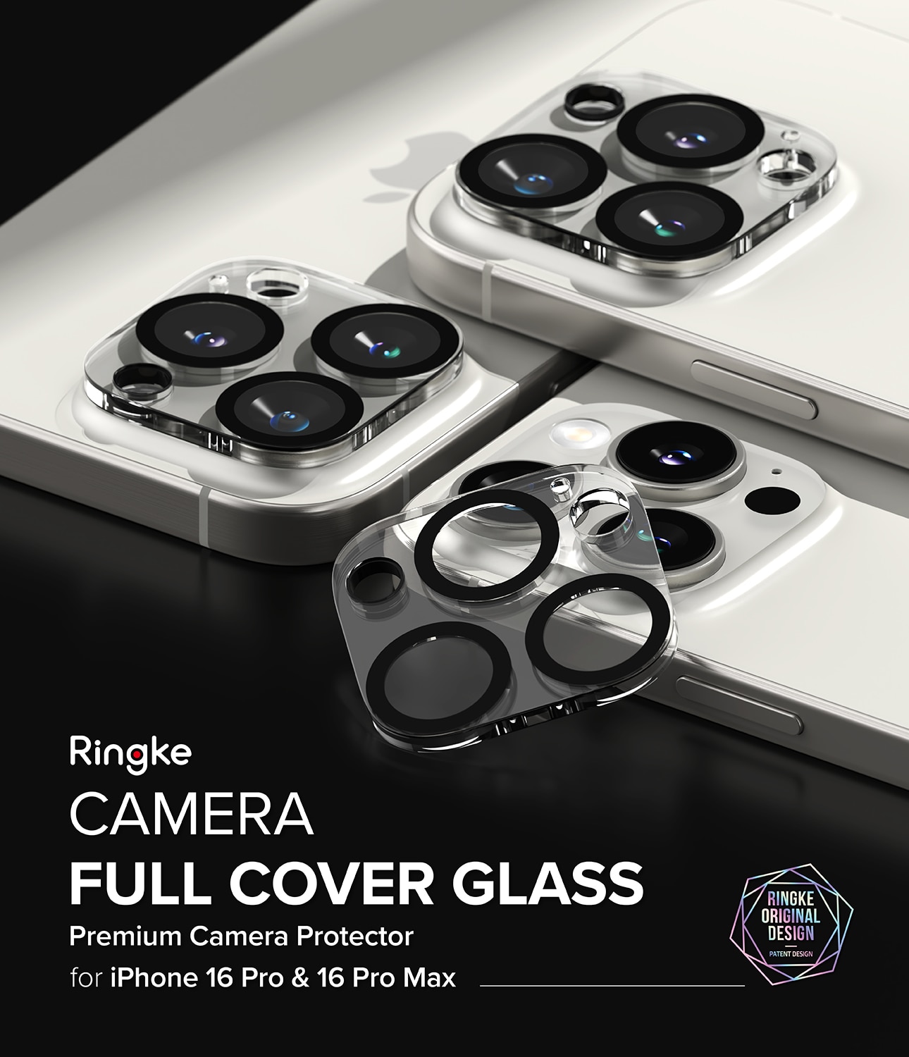 Camera Protector Glass (2 pièces) iPhone 16 Pro Max Transparent