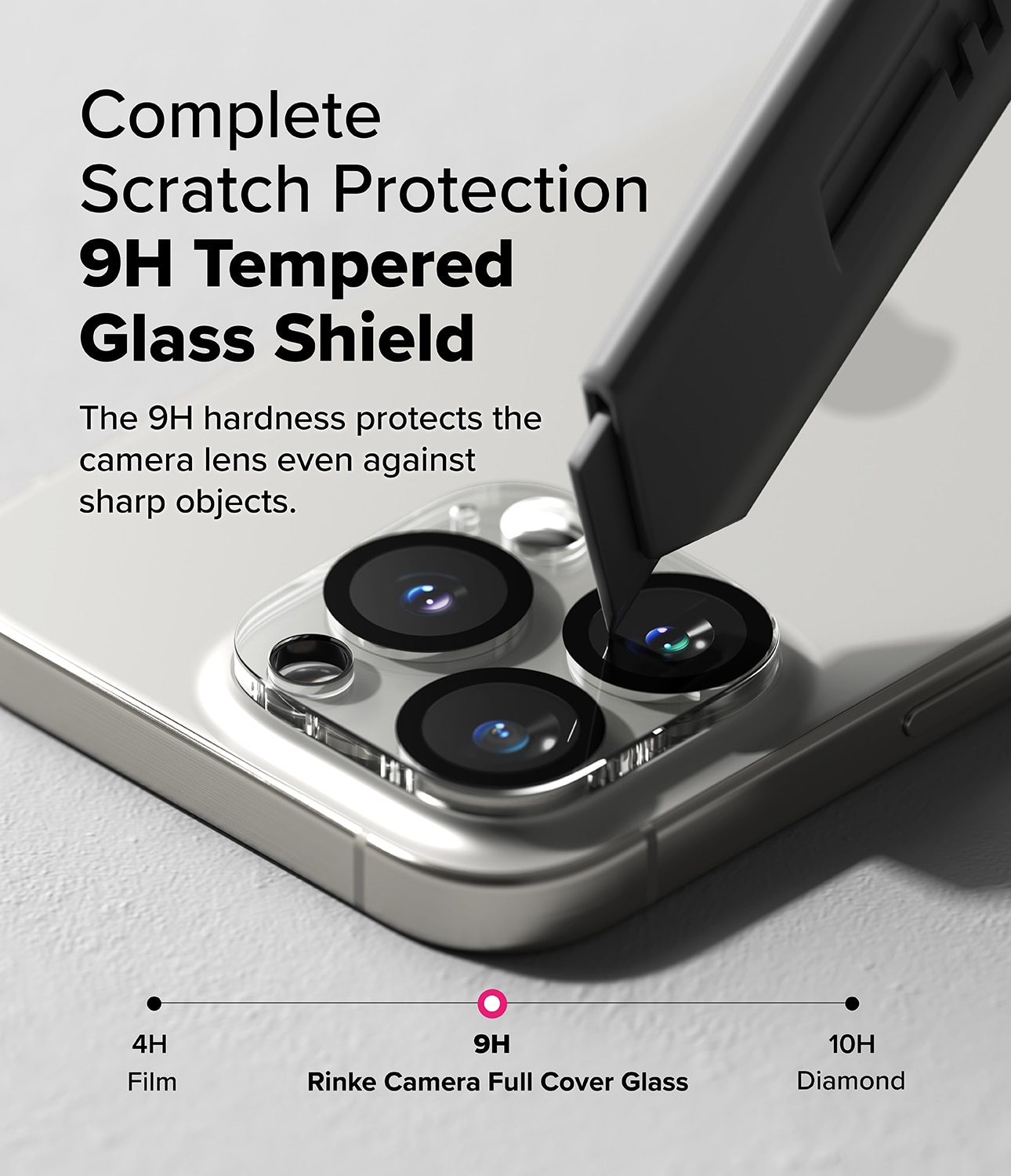 Camera Protector Glass (2 pièces) iPhone 16 Pro Max Transparent